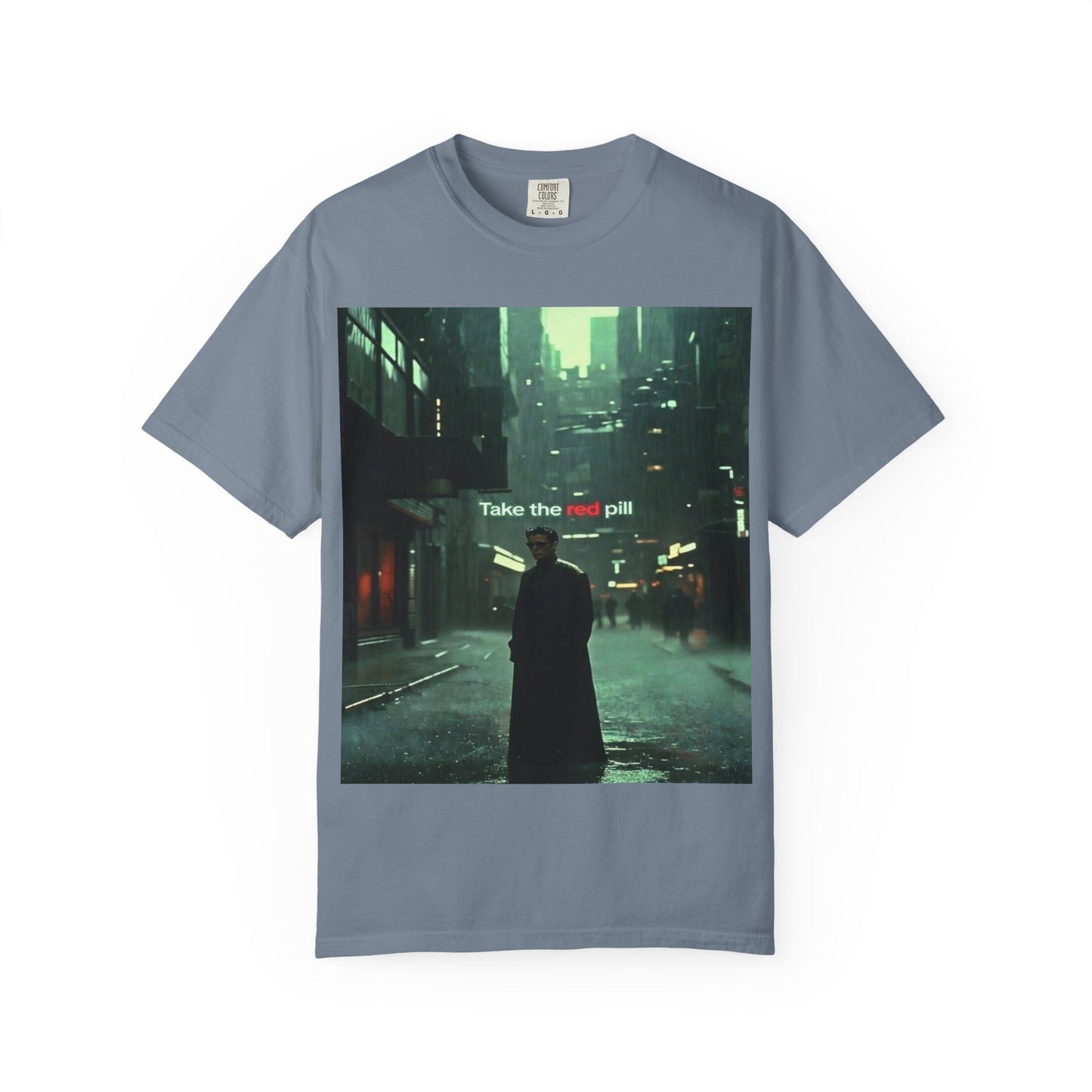 Take the Red Pill T-Shirt — Cyberpunk Noir Graphic Tee