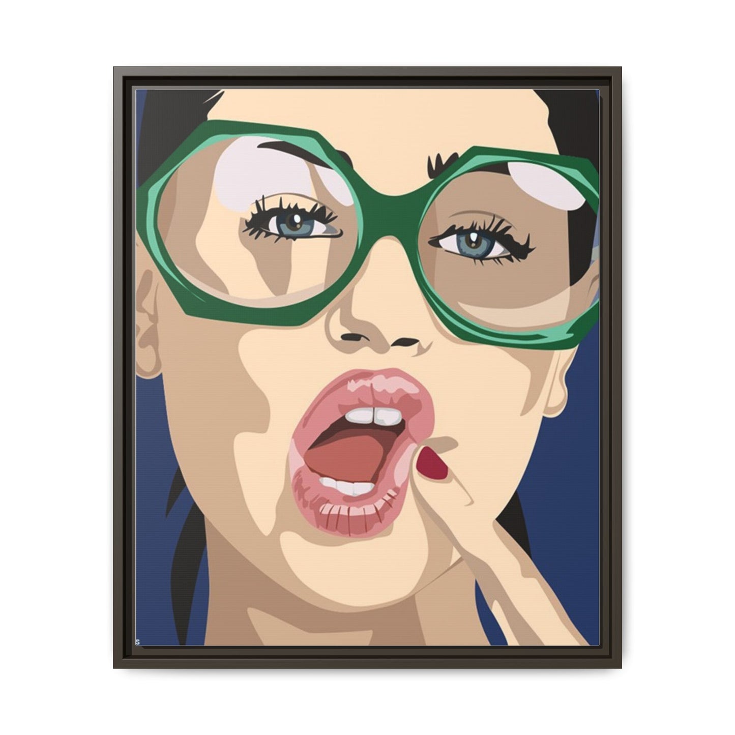 Vivid 2 by Orit Fuchs Matte Canvas Framed Wall Art