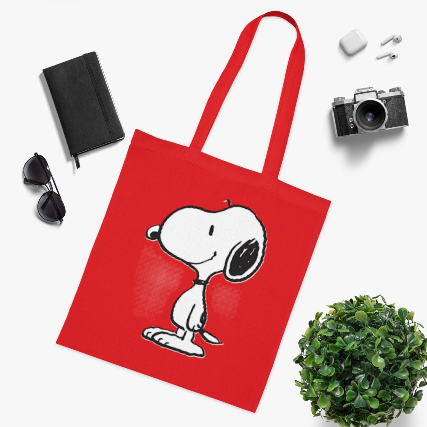 Classic Snoopy Cotton Tote Bag – Retro Peanuts Character Tote