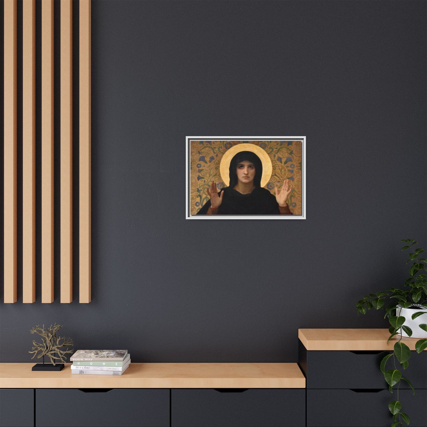 La Vierge consolatrice by William Adolphe Bouguereau Framed Matte Canvas Wall Art