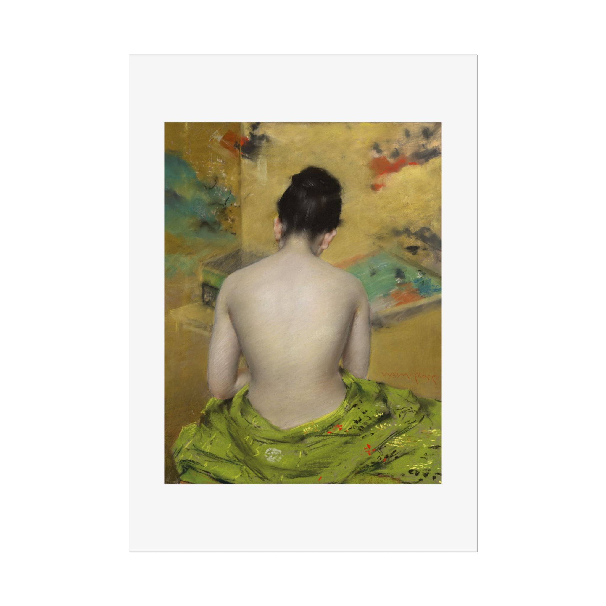 Study of Flesh Color and Gold by William Merritt Chase Wall Art Print