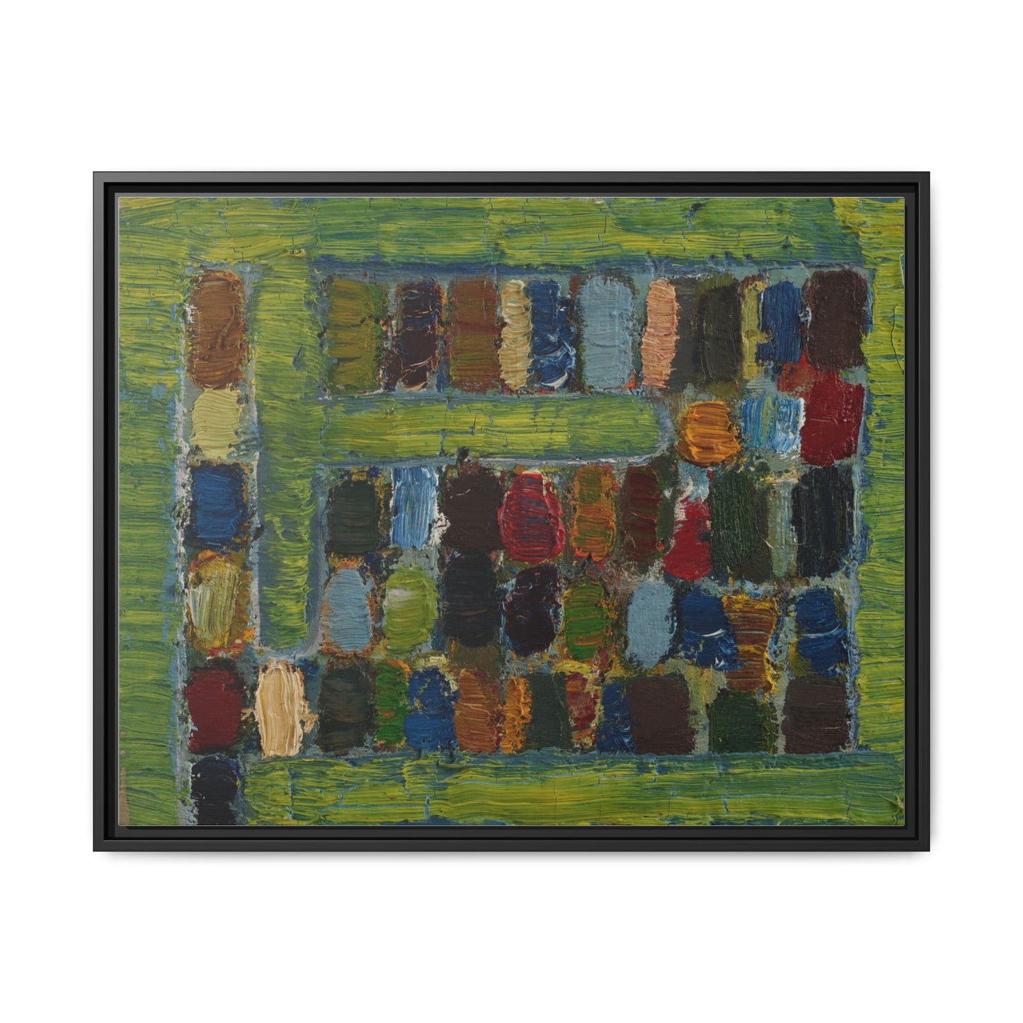 JMC-1970-3 by Jean-Michel Coulon Matte Canvas Framed Wall Art Print