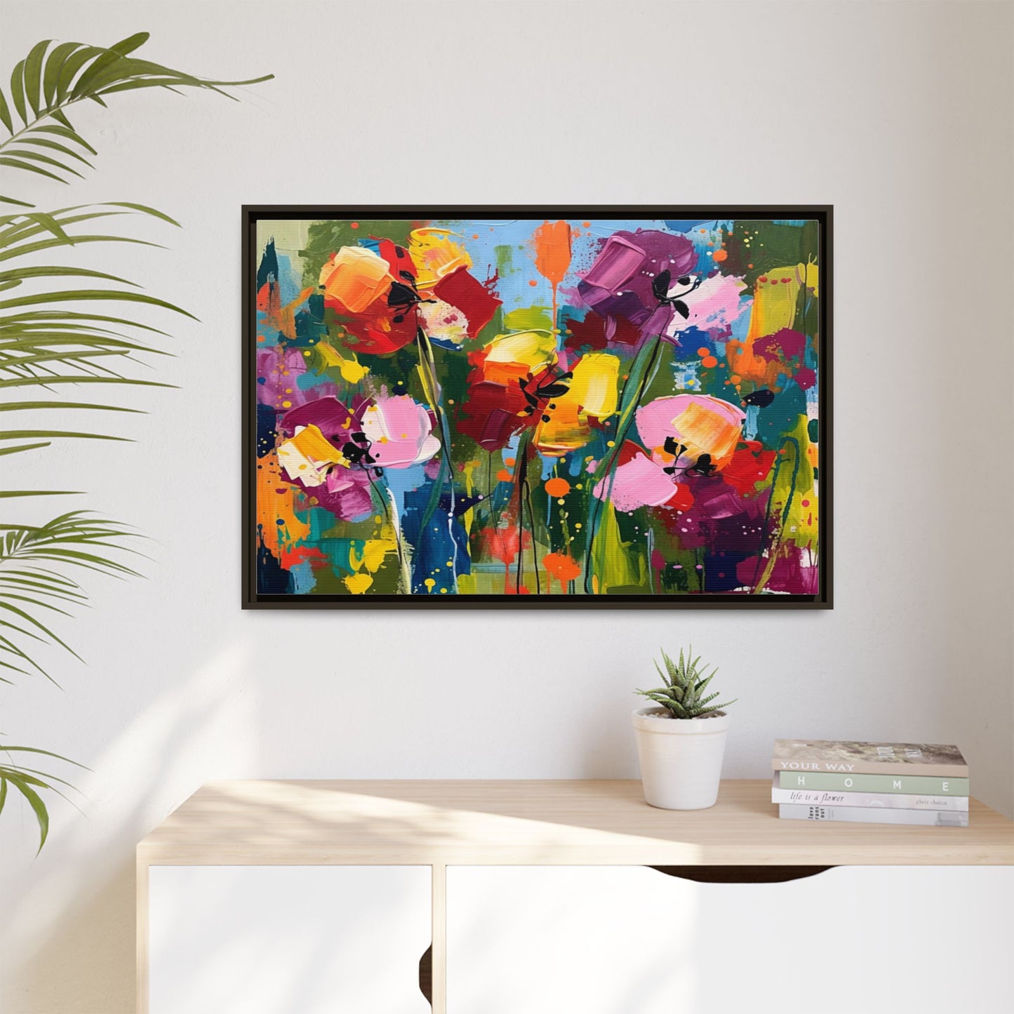 Matte Canvas, Framed (Multi-color)