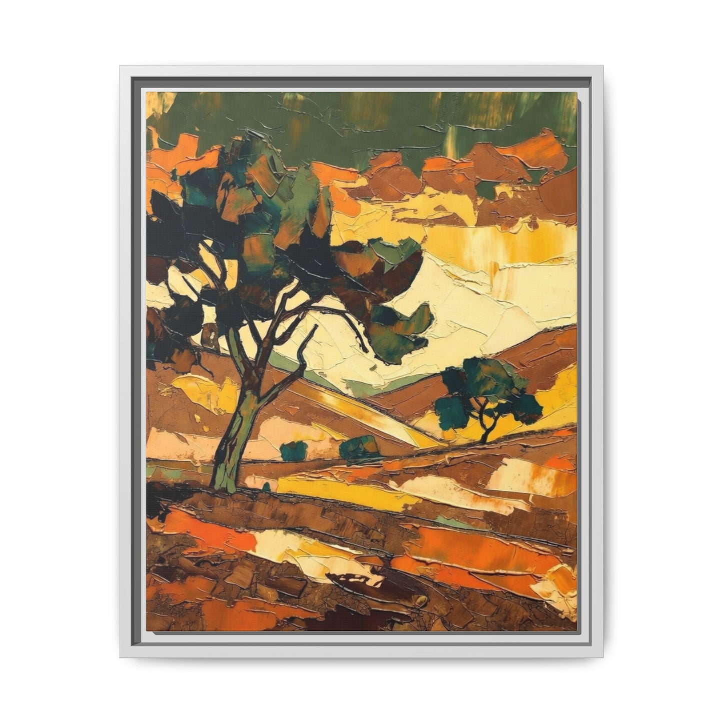 Framed Matte Canvas Landscape Art Print