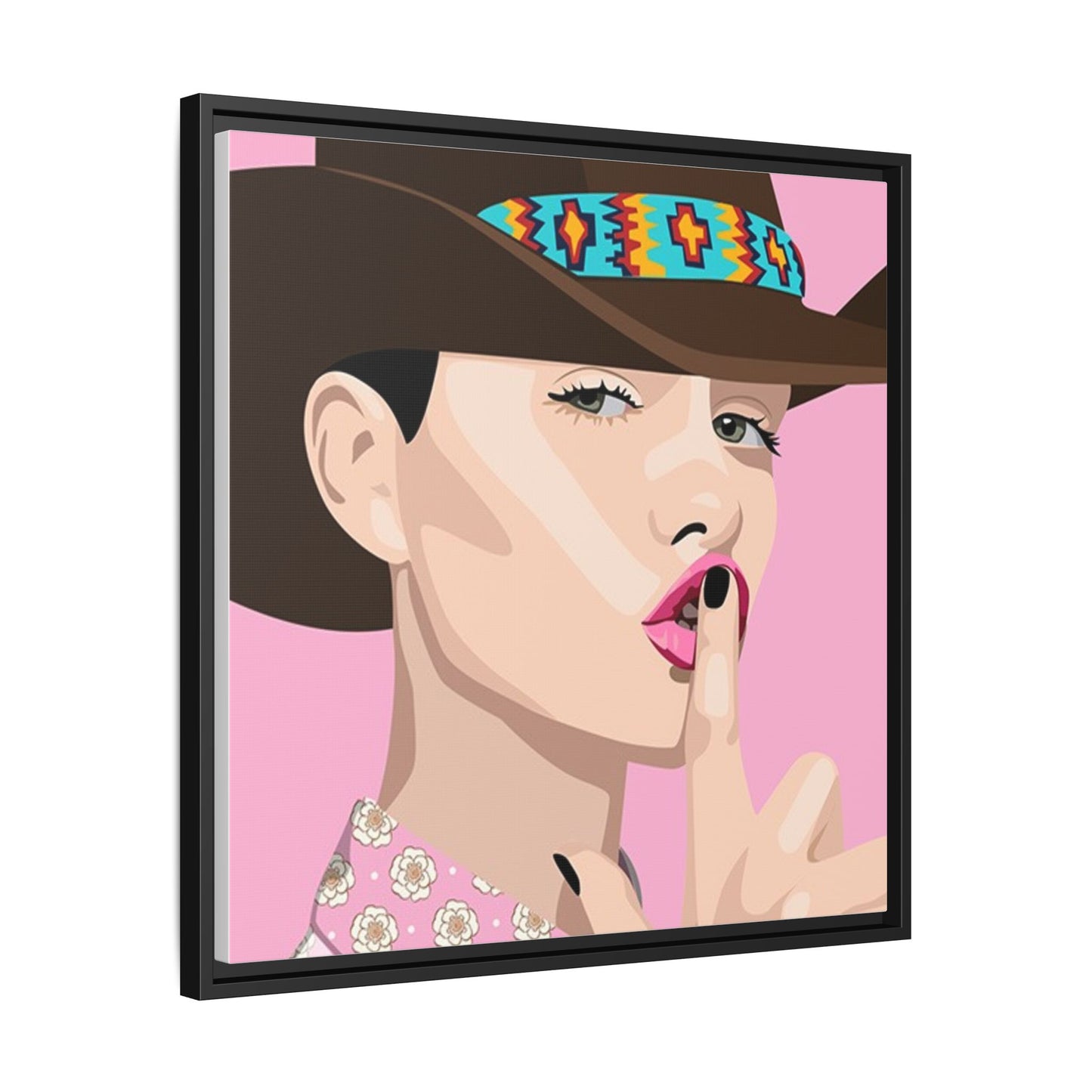 Vivid 63 by Orit Fuchs Matte Framed Canvas Wall Art