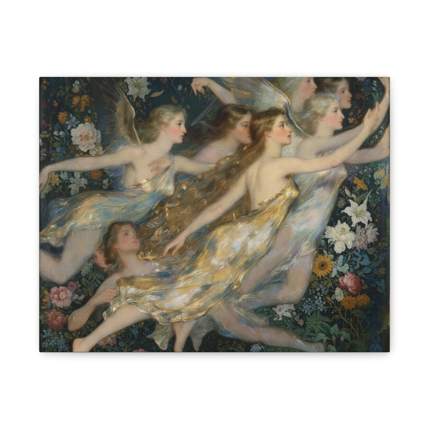 Vintage Fairy Dance Matte Canvas Wall Art