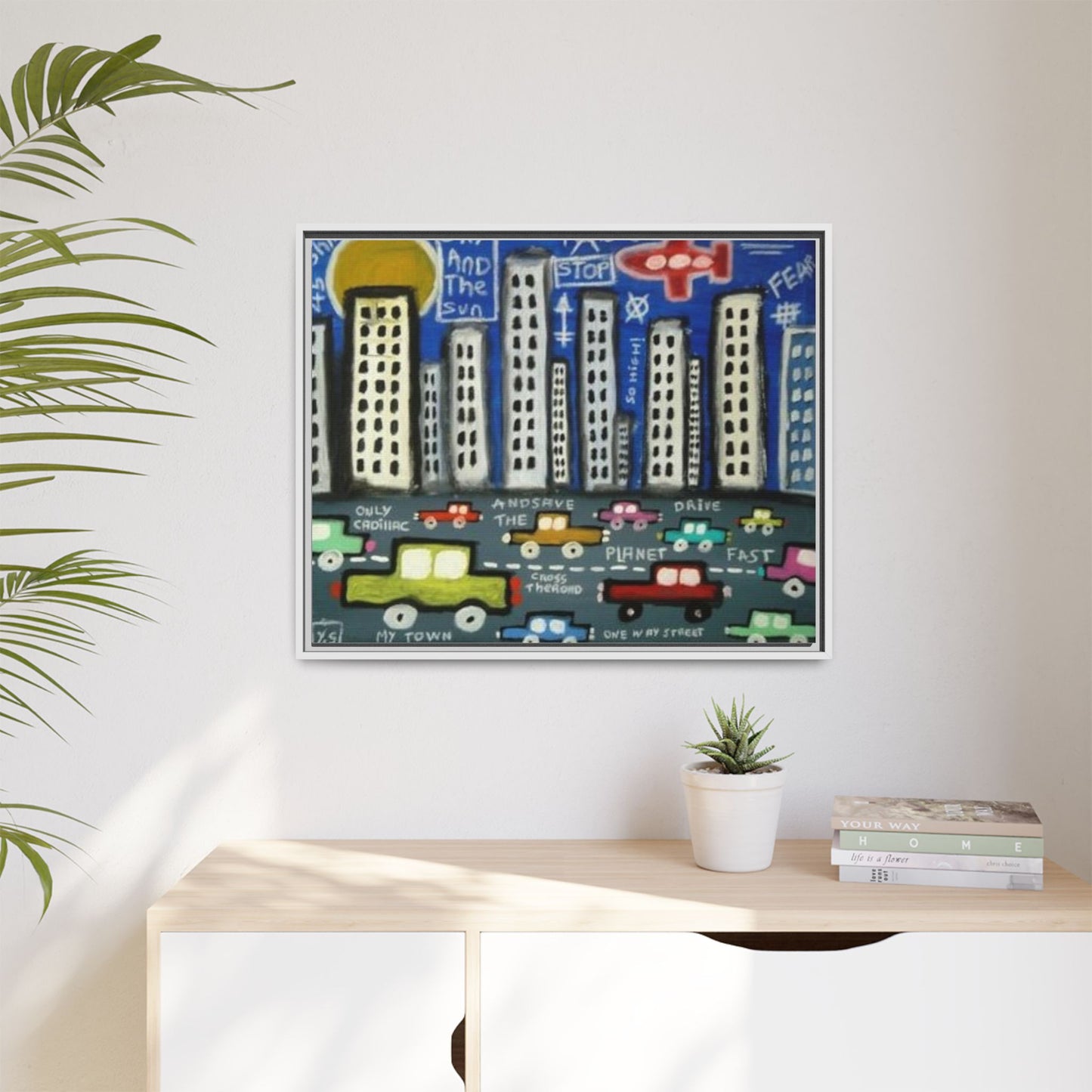 Only Cadillac 2 by Yann Sciberras Framed Matte Canvas Wall Art Print