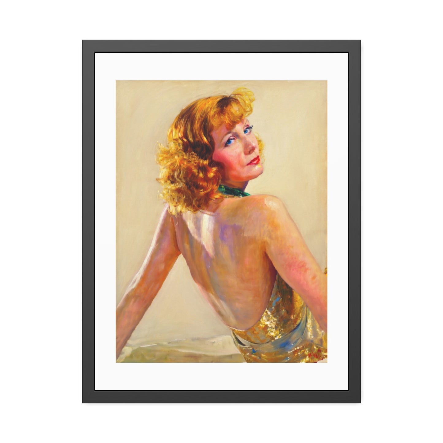 Greta Garbo Framed Paper Posters