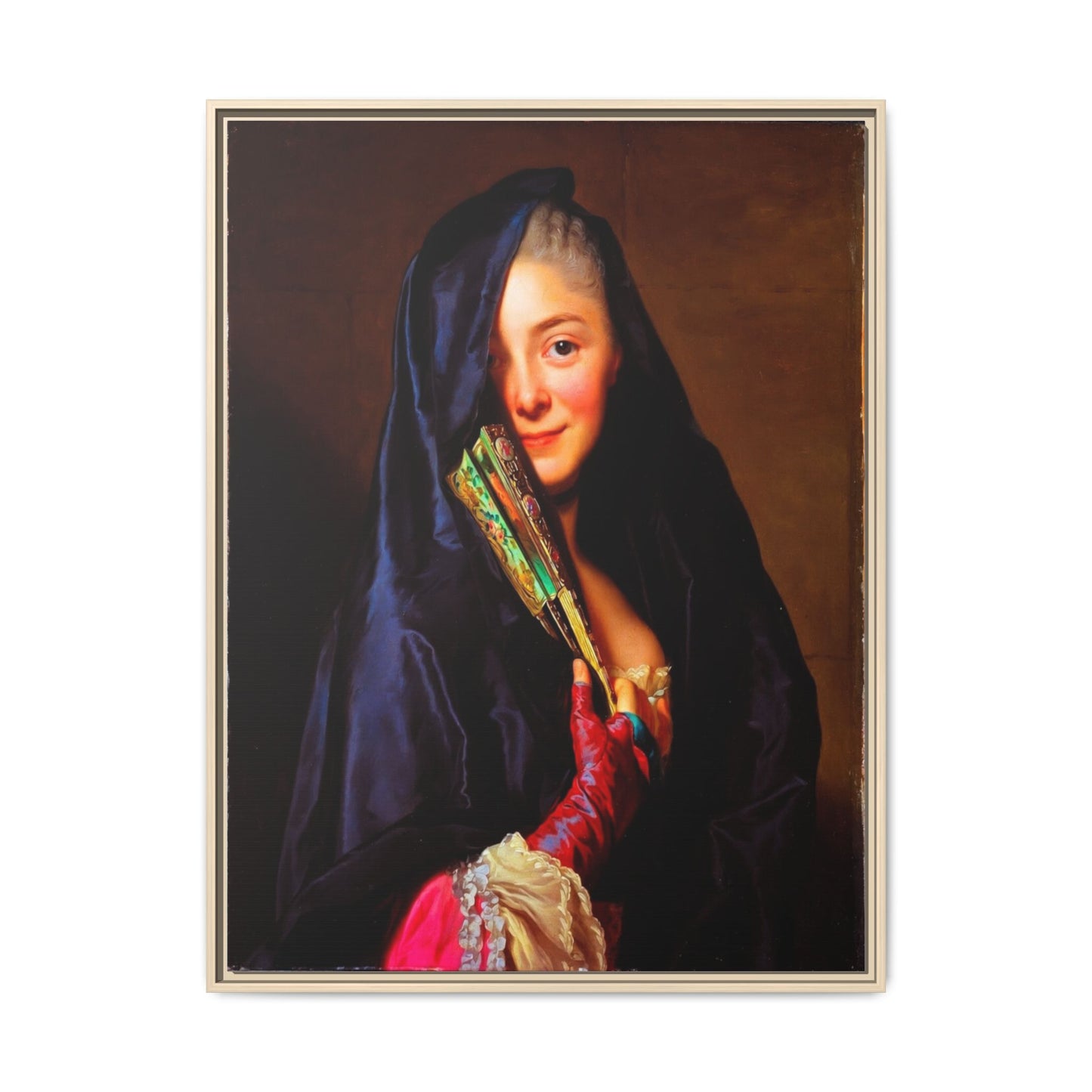 Framed Matte Canvas Wall Art — Classical Portrait Print