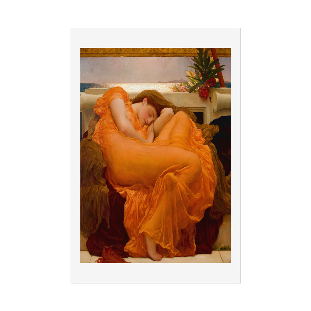 Flaming June by Lord Frederic Leighton Wall Art Print