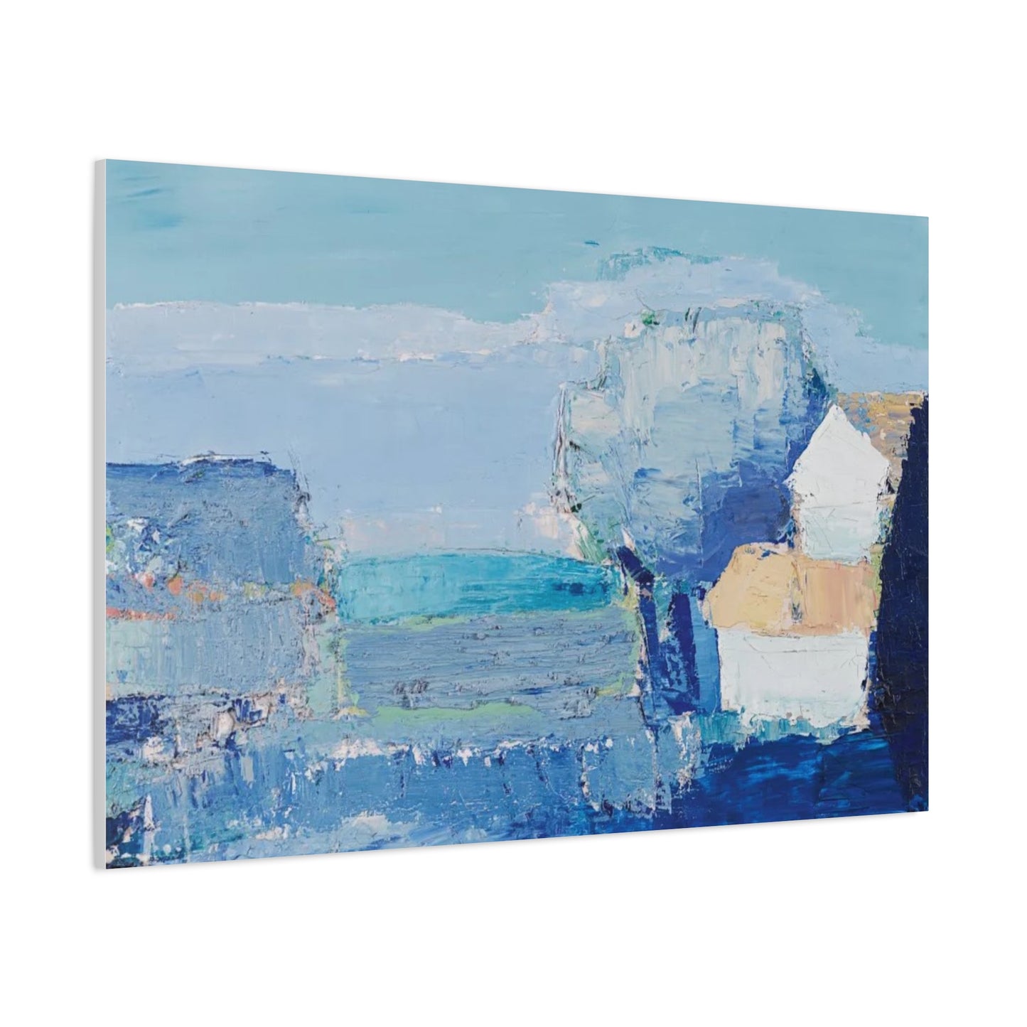 Paysage de Provence by Nicolas de Staël Matte Stretched Wall Art Print