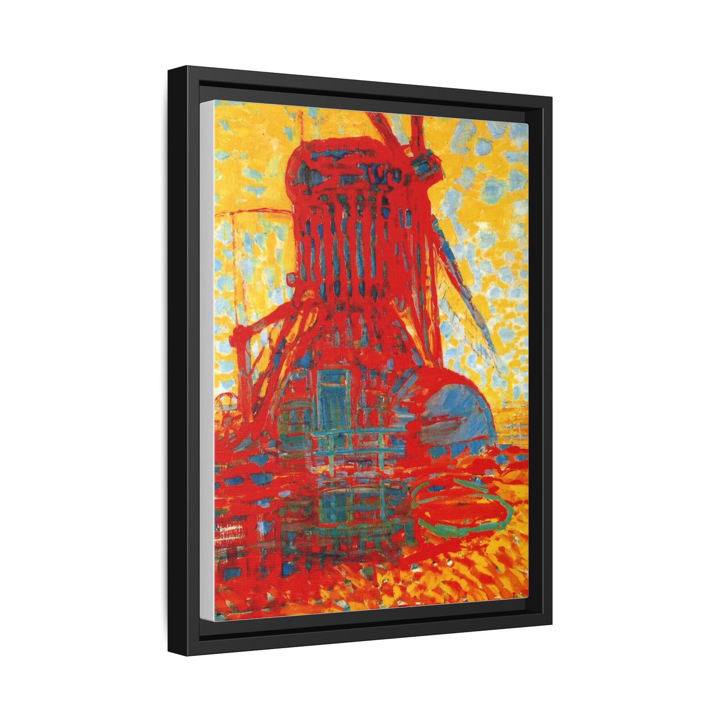 Mill by Sunlight by Piet Mondrian Matte Framed Canvas Wall Art Print