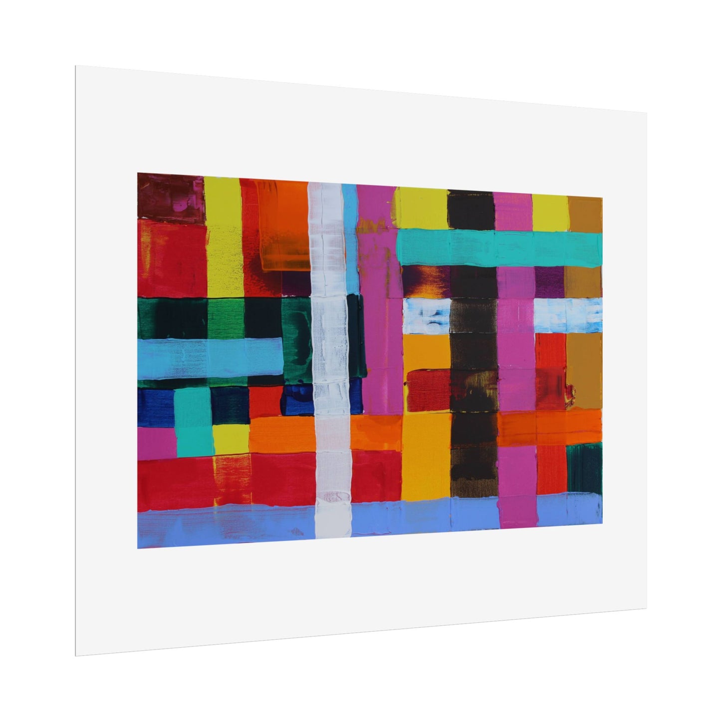 Farbfeld Malerei (Acryl) by Unknown Artist Wall Art Print