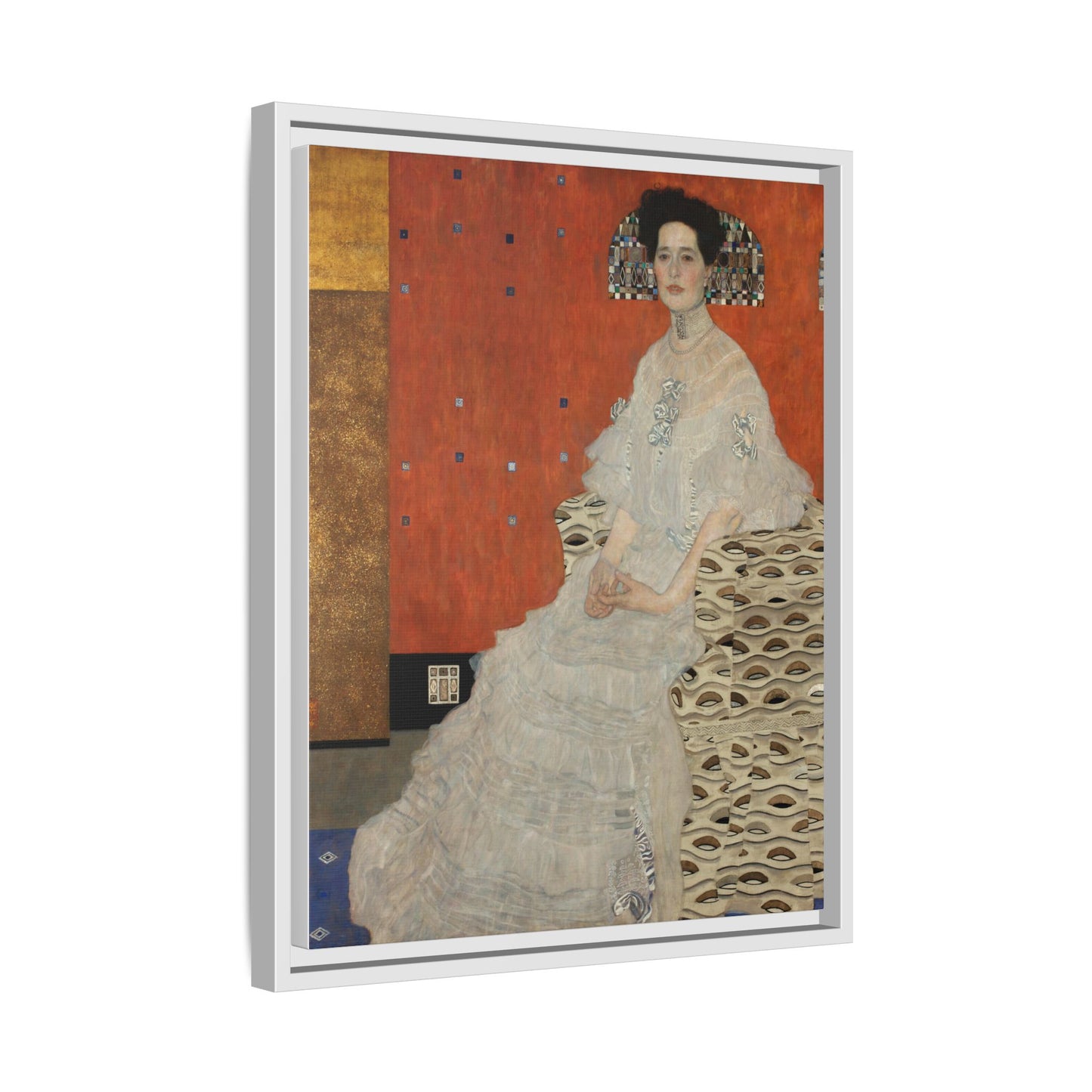 Fritza Riedler by Gustav Klimt Framed Matte Canvas Wall Art Print