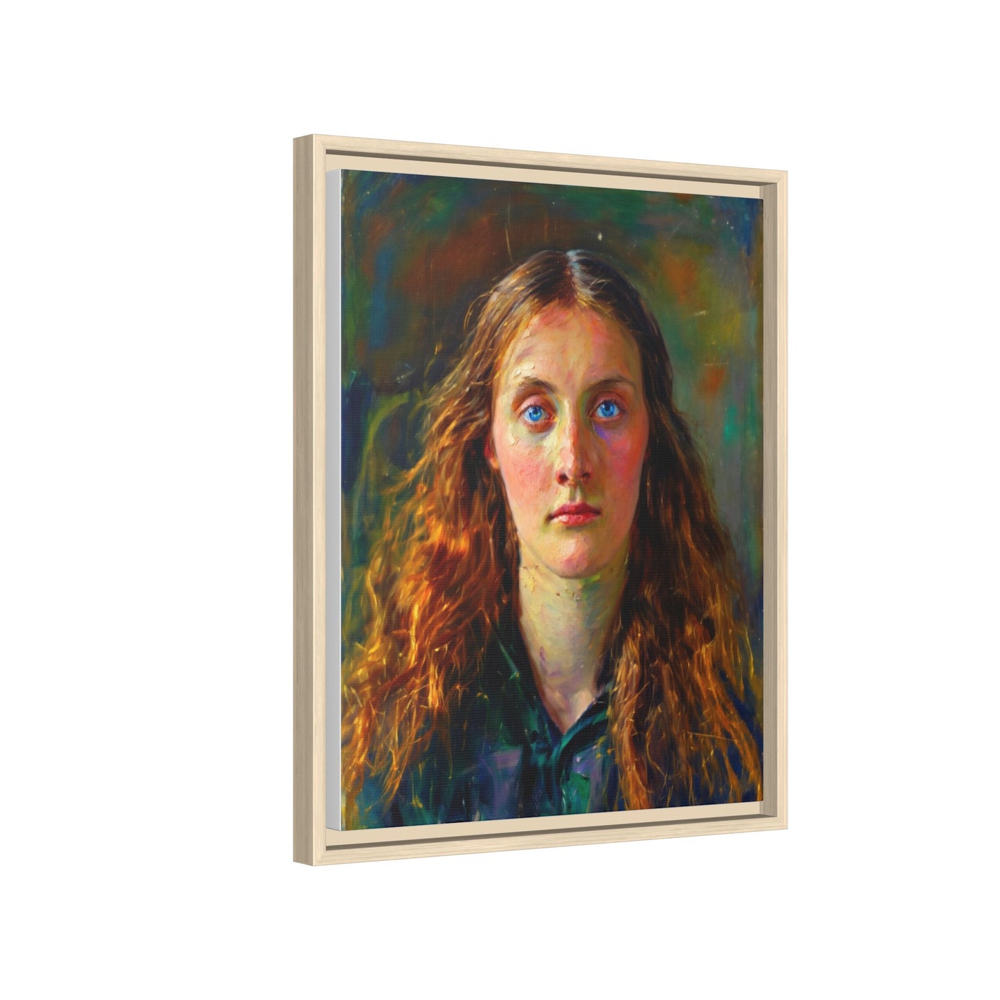 Framed Matte Canvas Print — Vintage Portrait Art