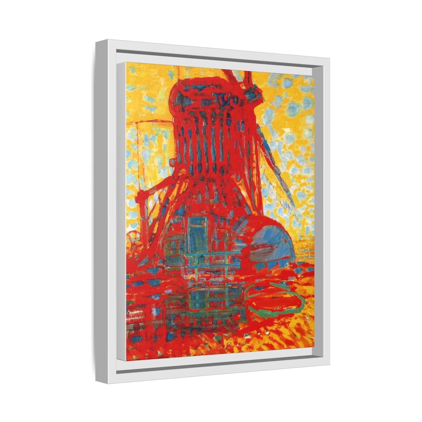 Mill by Sunlight by Piet Mondrian Matte Framed Canvas Wall Art Print
