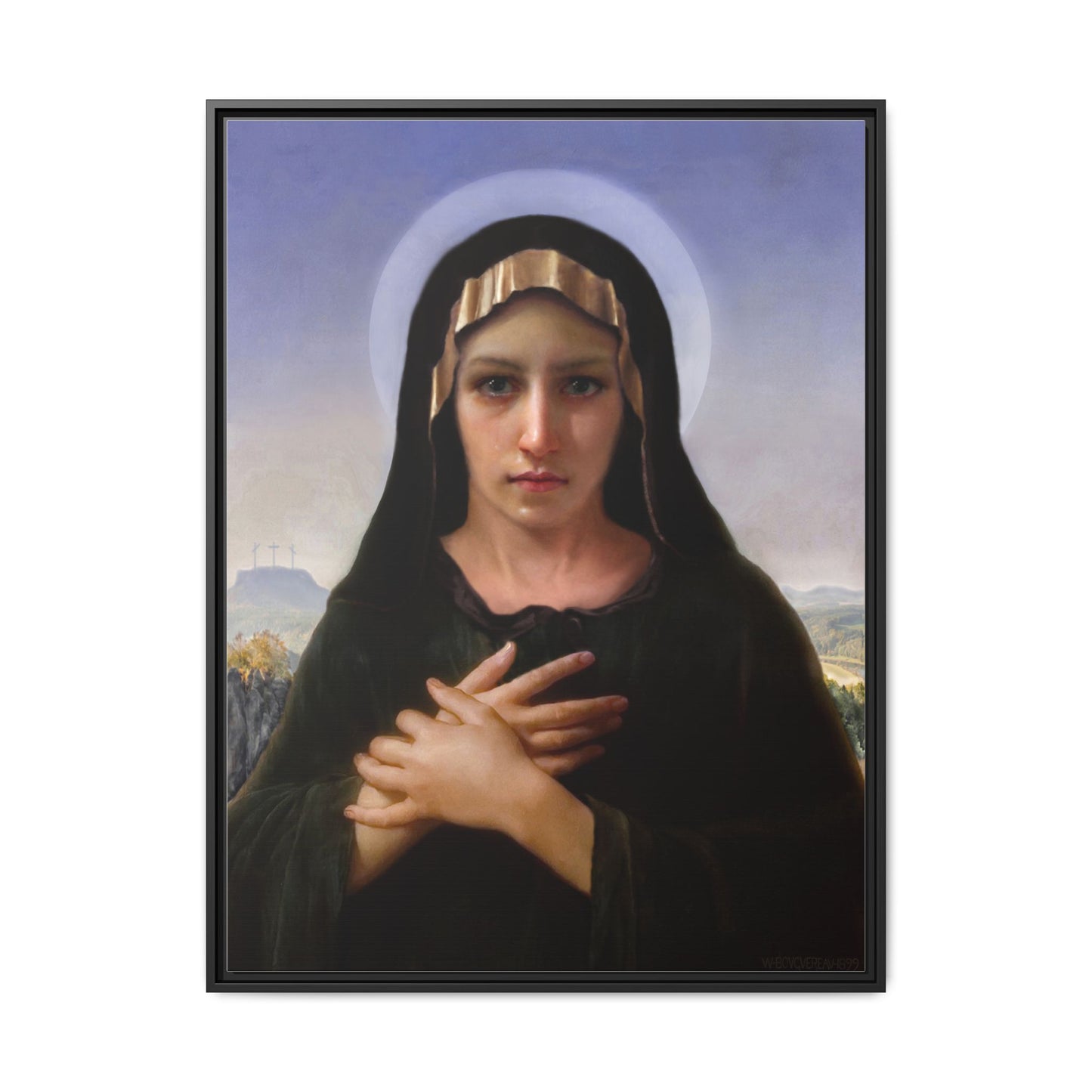 Virgo Solitudinis by William Adolphe Bouguereau Framed Matte Canvas Print