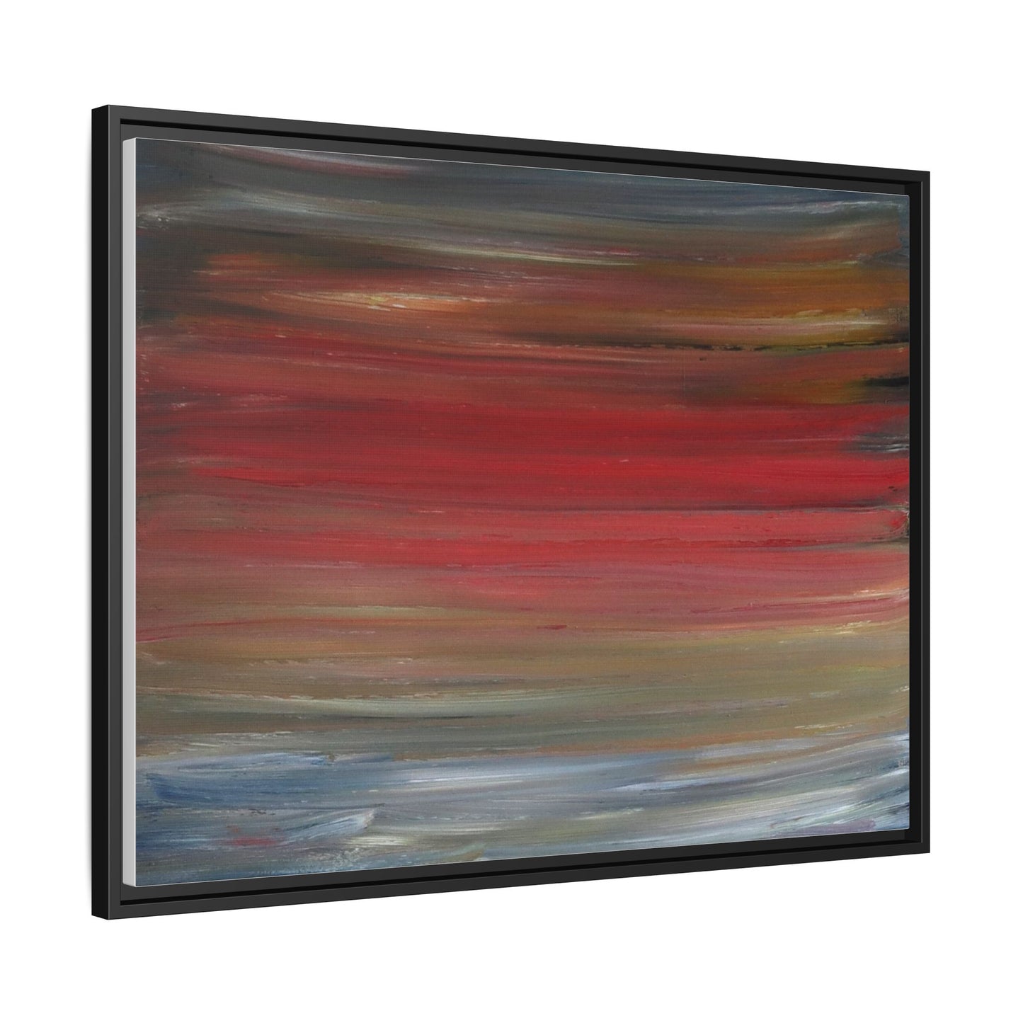 Misty morning by Norman Barrett Framed Matte Canvas Wall Art