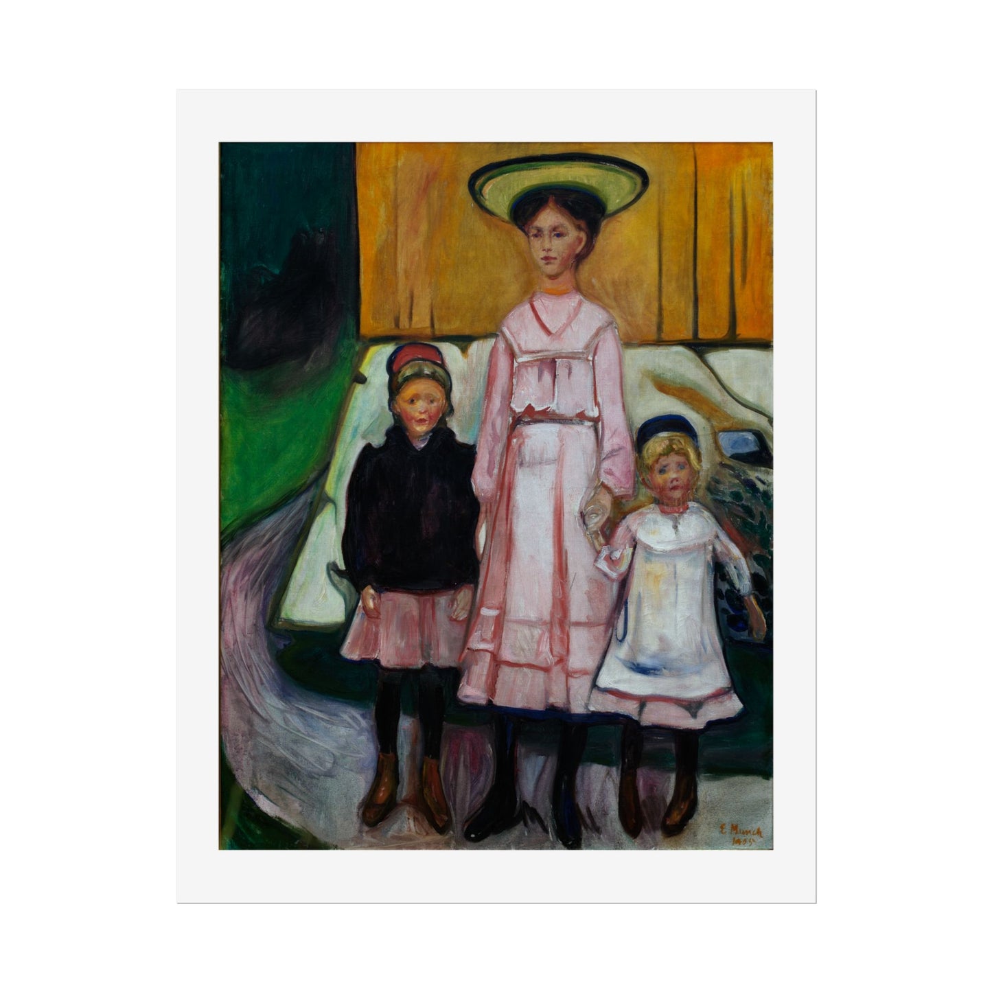 Three Children Thielska by Edvard Munch Wall Art Print