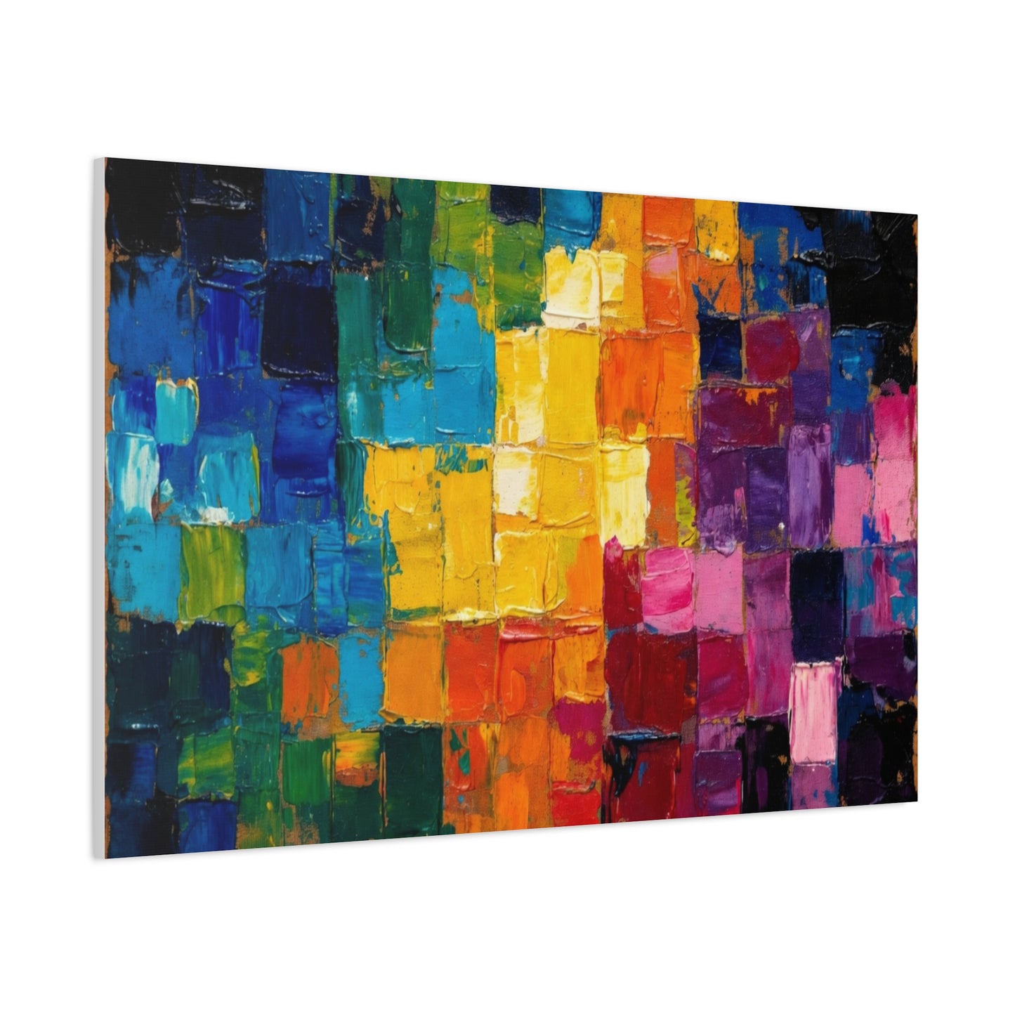 Mosaic Squares Matte Canvas, Stretched, 1.25"