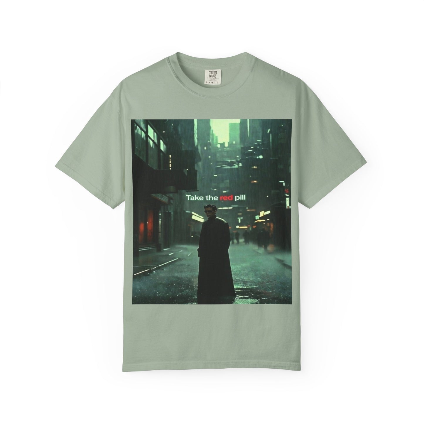 Take the Red Pill T-Shirt — Cyberpunk Noir Graphic Tee