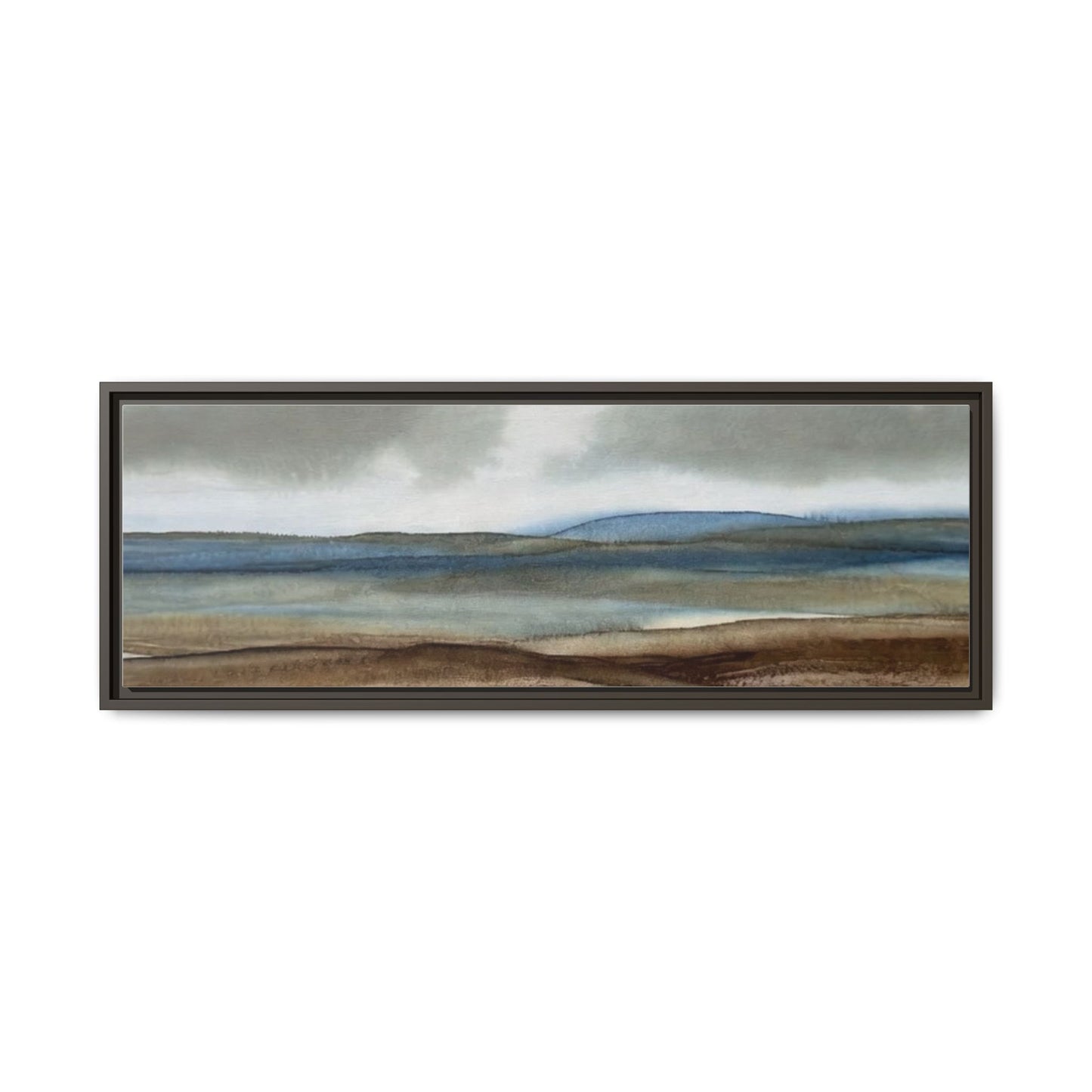 Matte Canvas Landscape, Framed (Multi-color)