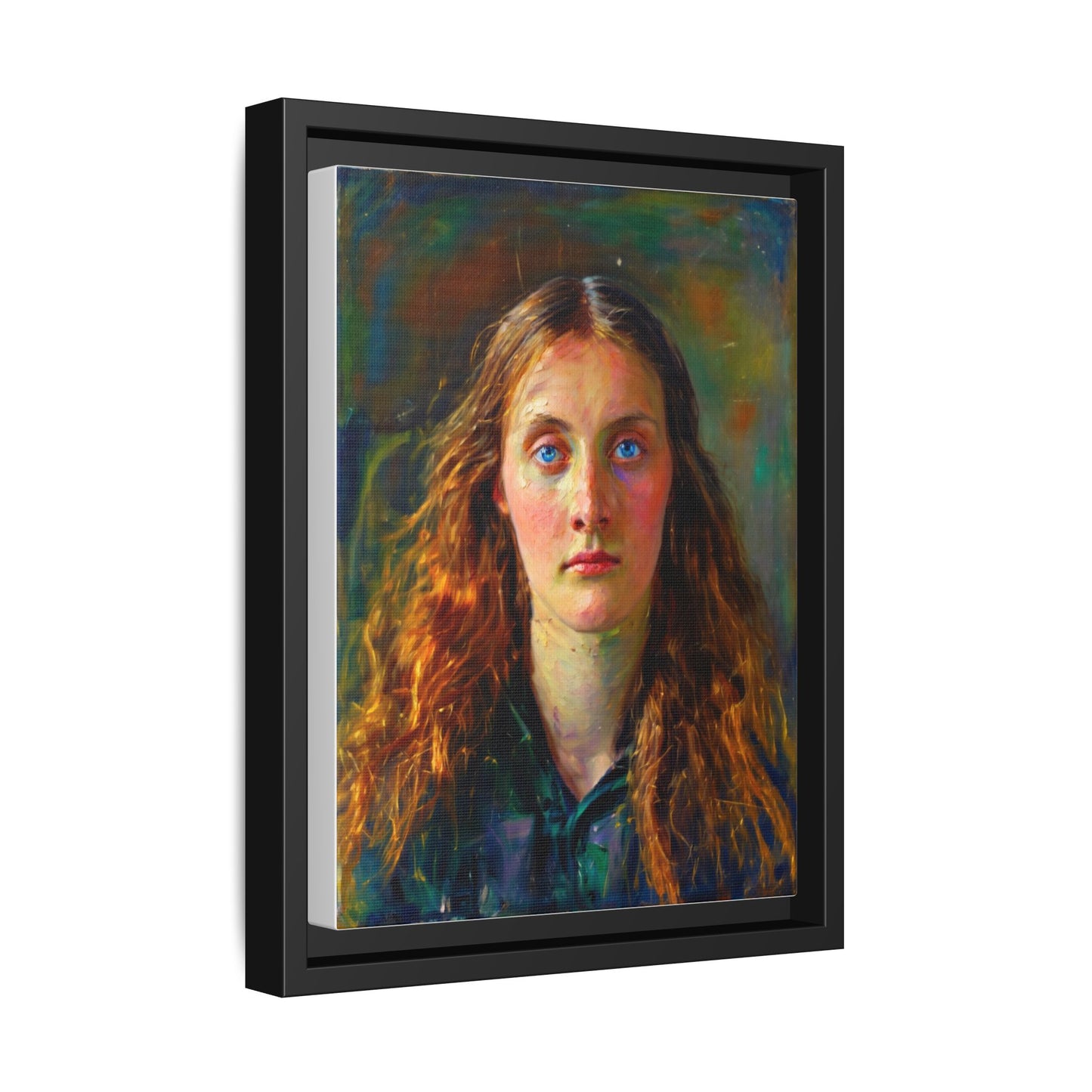 Framed Matte Canvas Print — Vintage Portrait Art