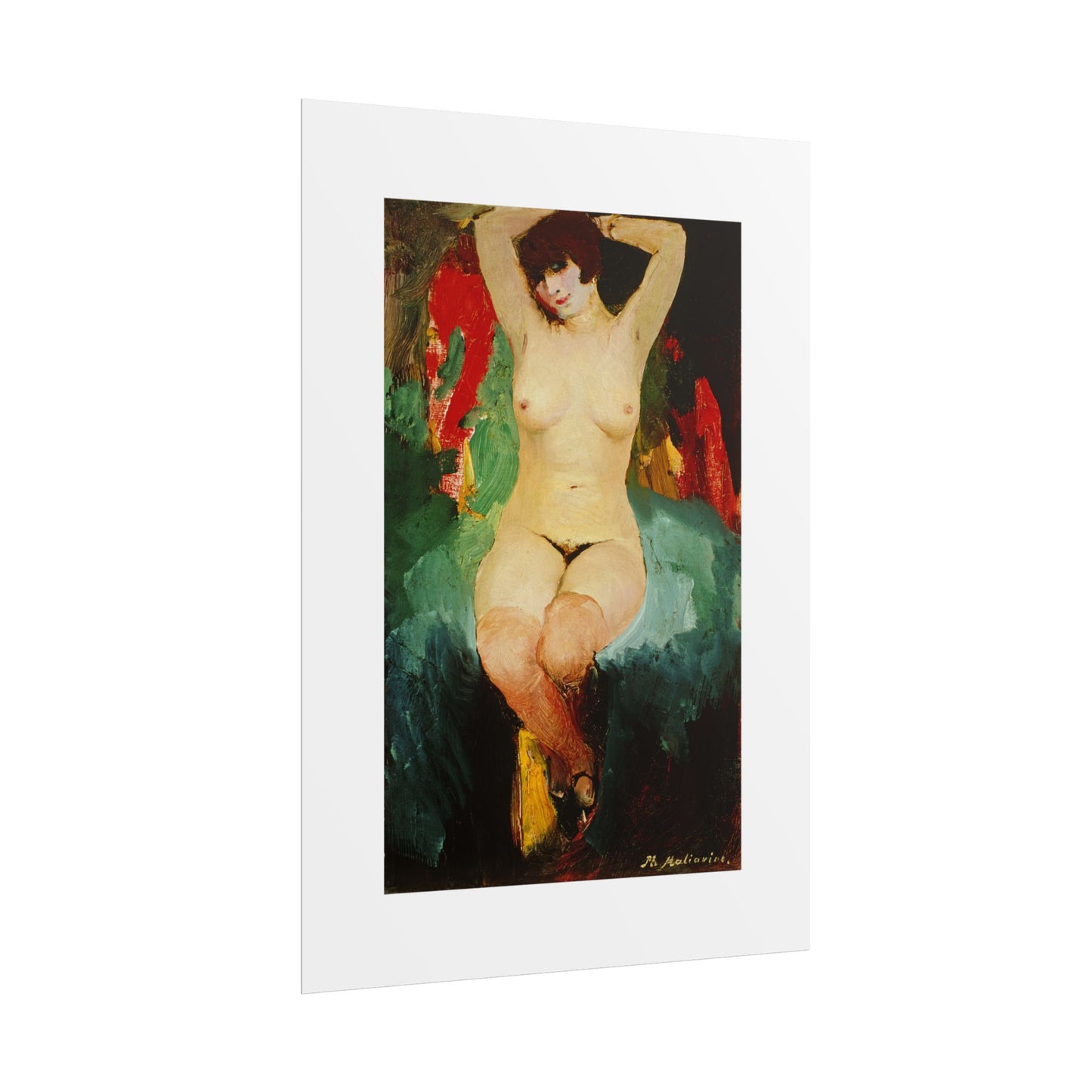 Nude female by Filipp Malyavin Wall Art Poster