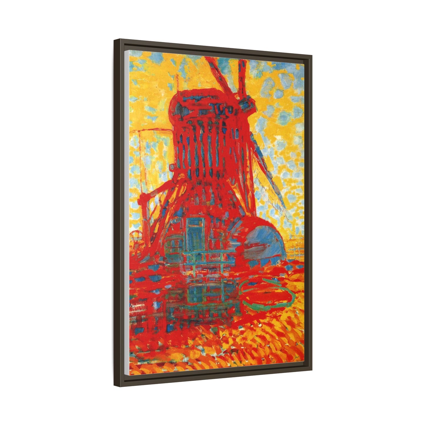 Mill by Sunlight by Piet Mondrian Matte Framed Canvas Wall Art Print