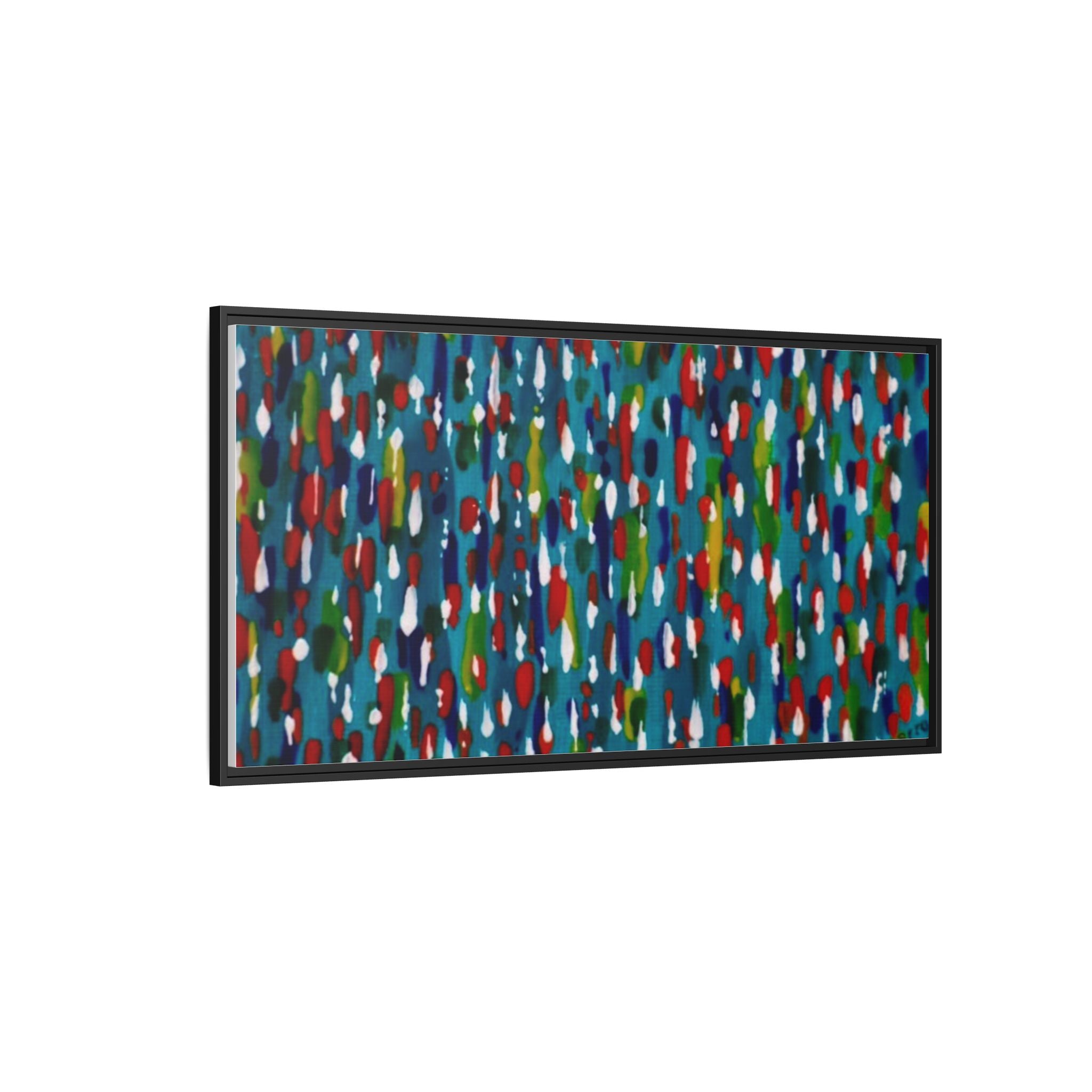 Colours Of The Soul Reflecting On Water by Ariel Chavarro Avila Matte Canvas Framed Art