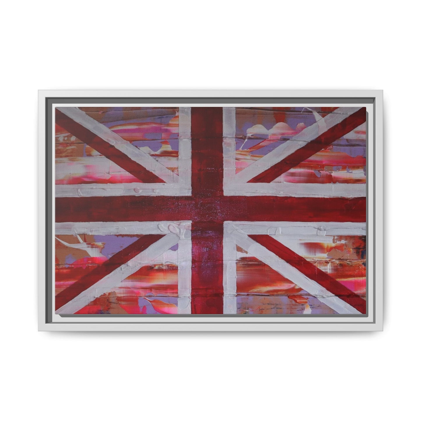 Union Jack is back! by Norman Barrett Framed Matte Canvas Print Wall Art