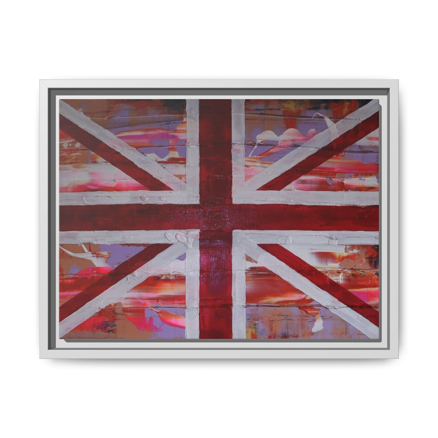 Union Jack is back! by Norman Barrett Framed Matte Canvas Print Wall Art