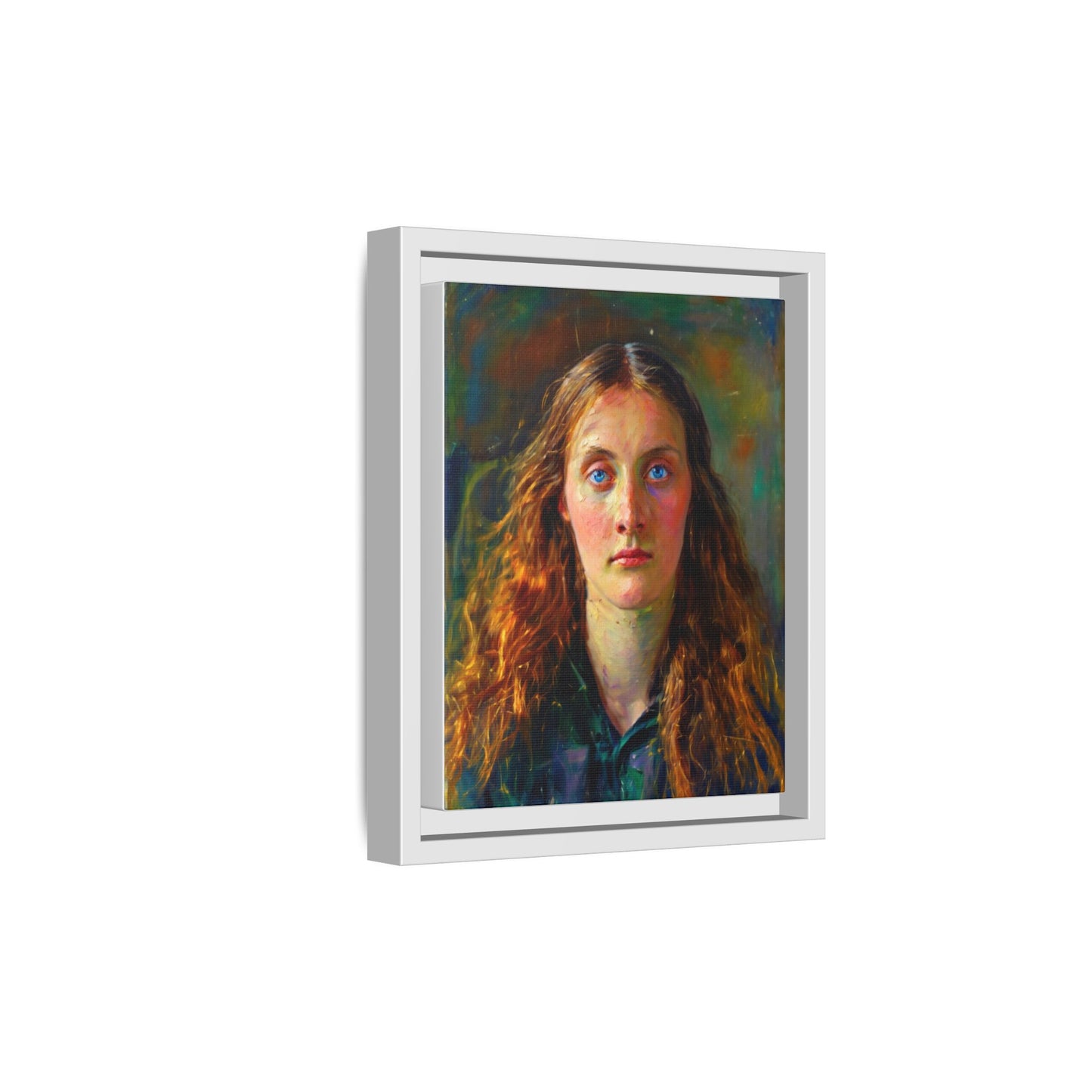 Framed Matte Canvas Print — Vintage Portrait Art