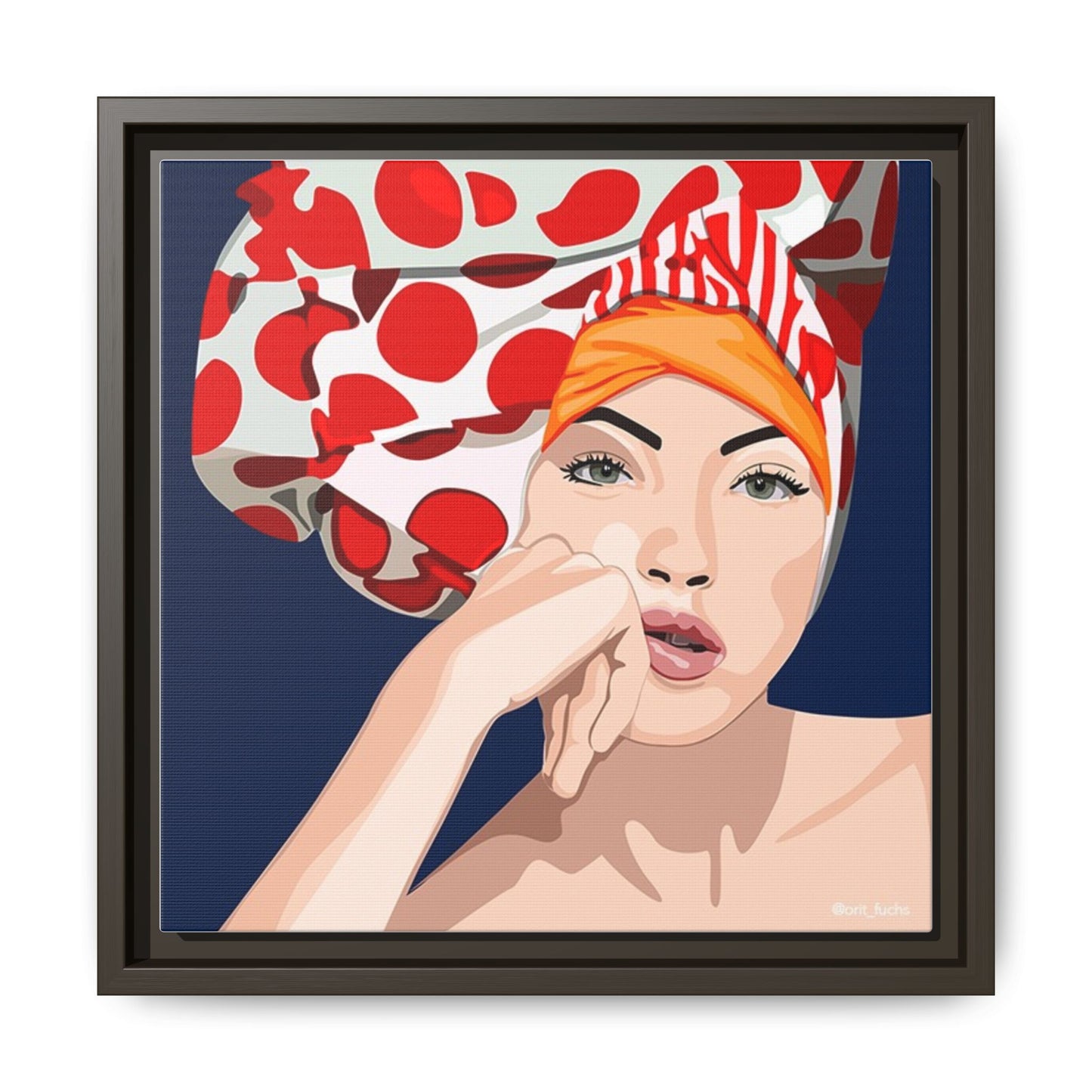 Vivid 20 by Orit Fuchs Pop Art Matte Canvas Framed Wall Art Print