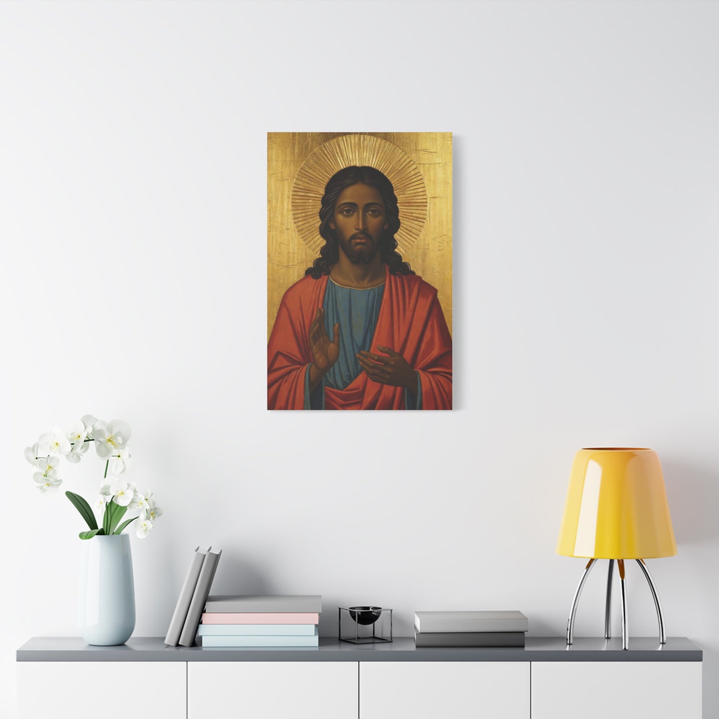 Christ Pantocrator Matte Canvas Wall Art — Stretched Religious Icon