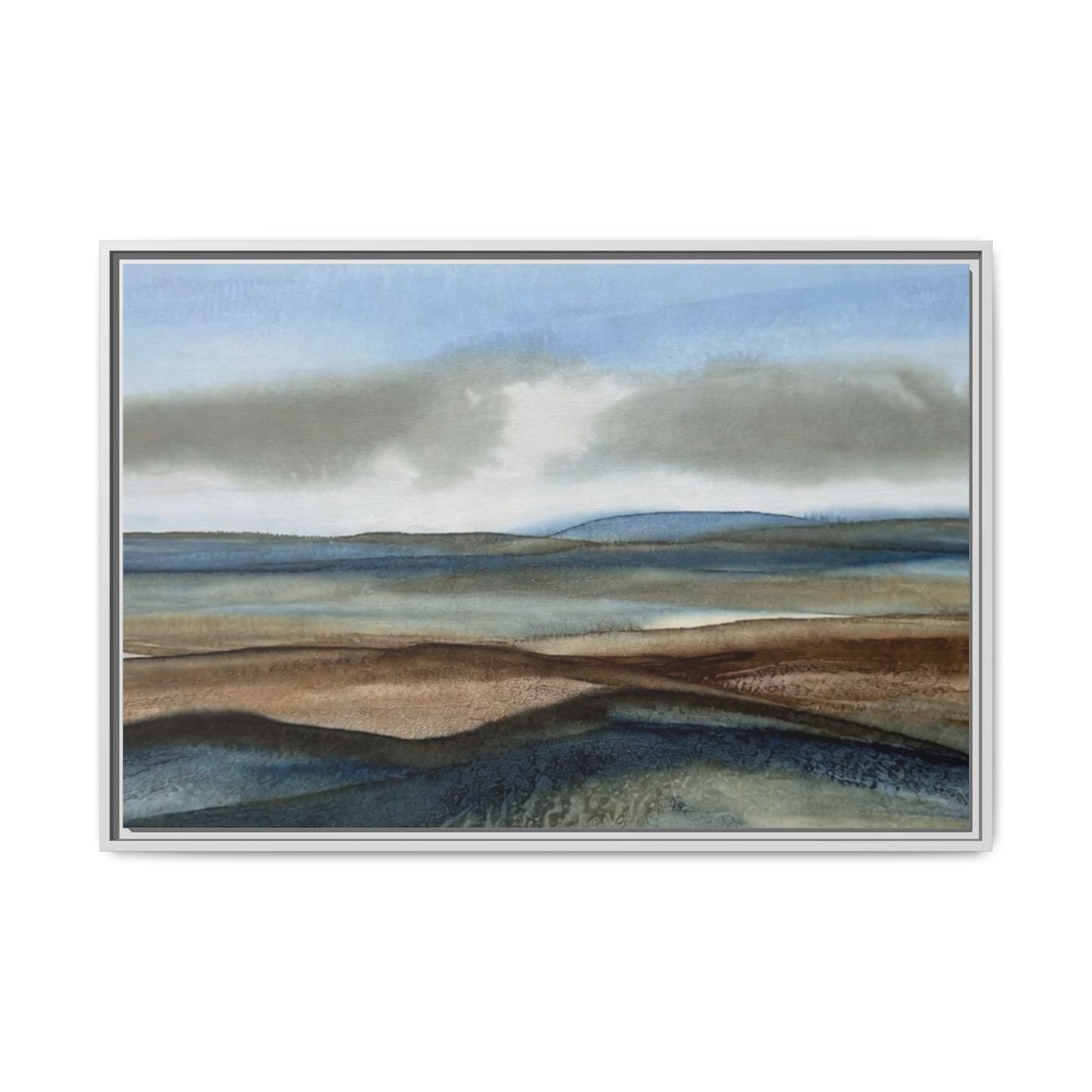Matte Canvas Landscape, Framed (Multi-color)