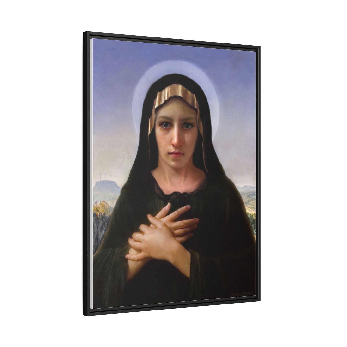 Virgo Solitudinis by William Adolphe Bouguereau Framed Matte Canvas Print