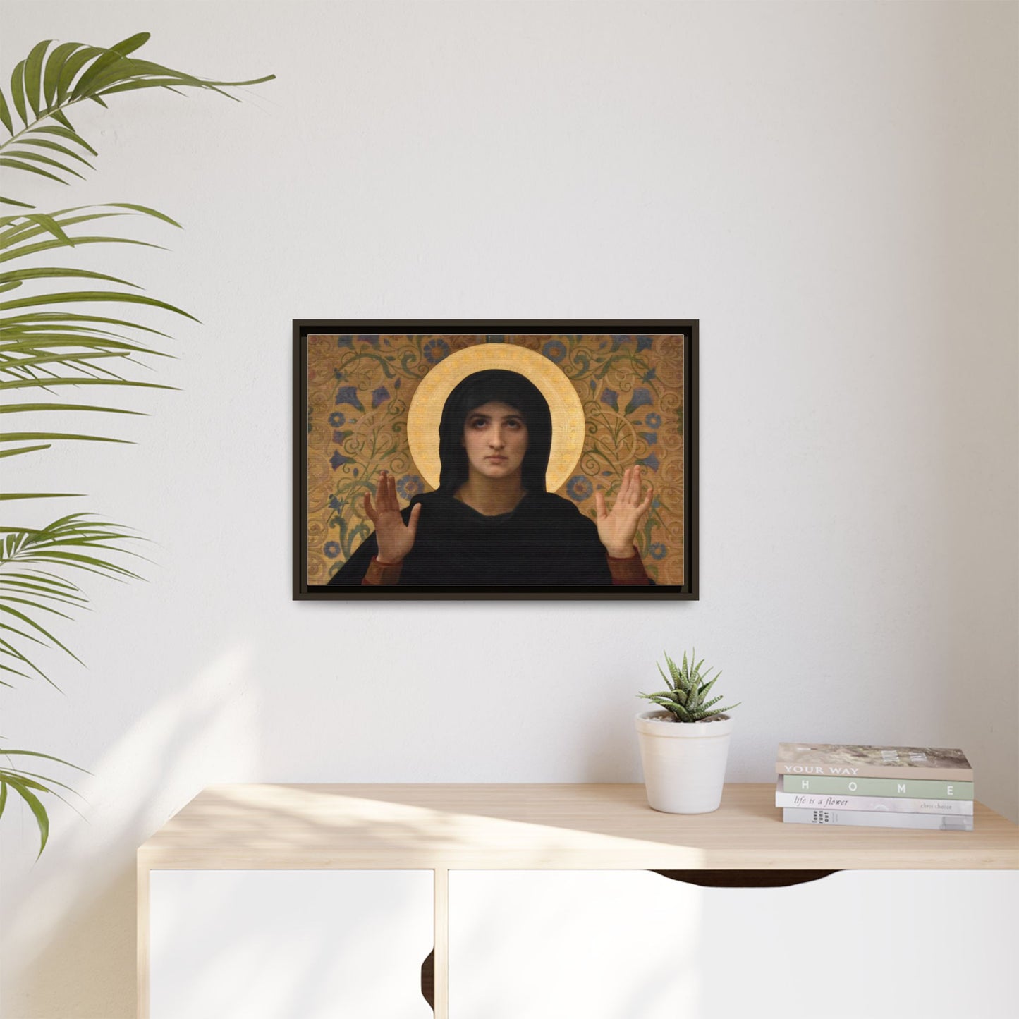La Vierge consolatrice by William Adolphe Bouguereau Framed Matte Canvas Wall Art