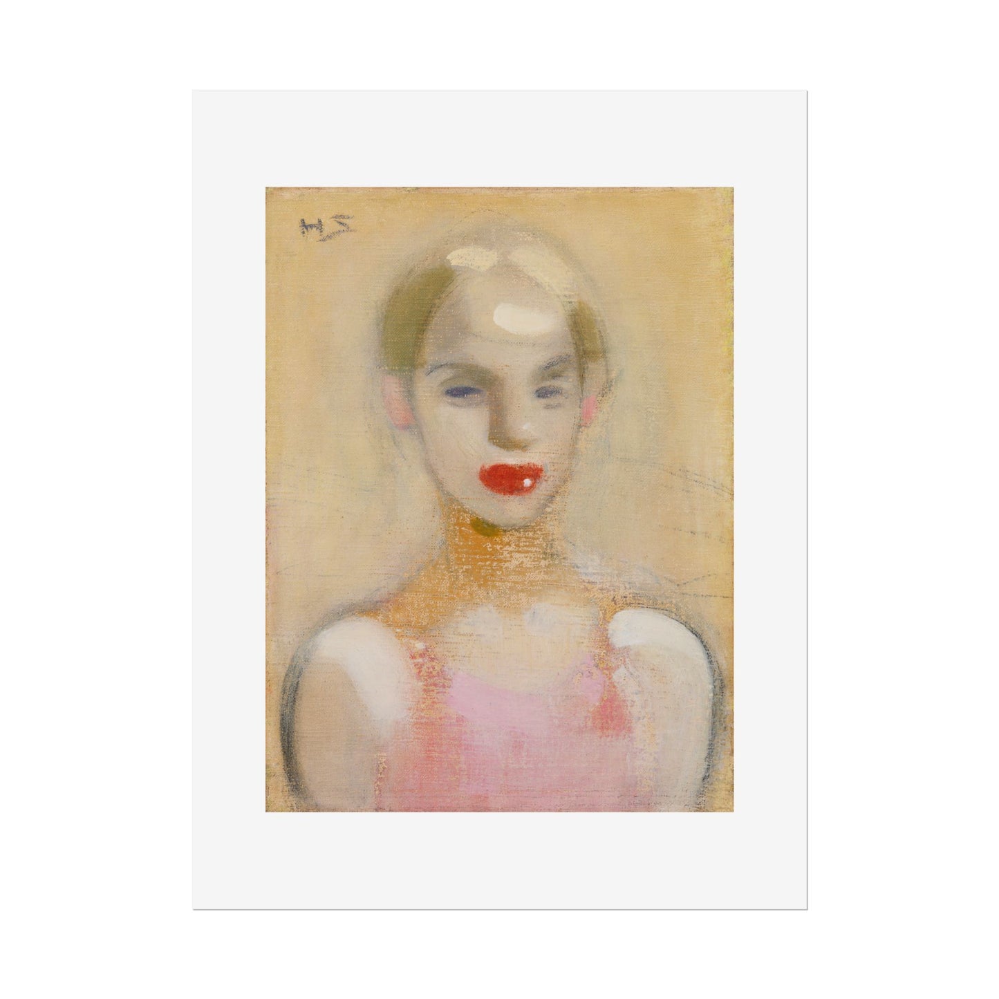 Circus Girl by Helene Schjerfbeck Wall Art Print