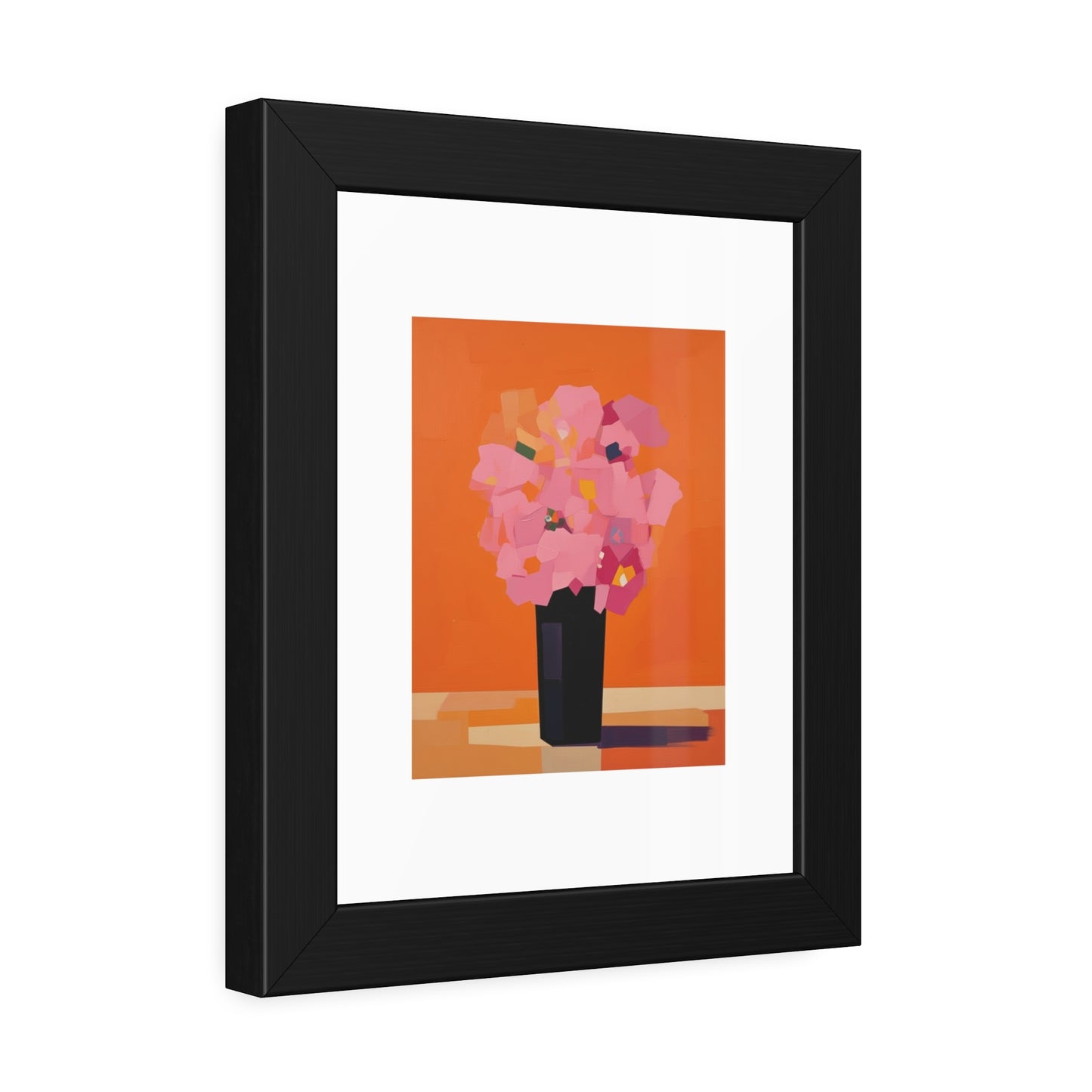 Floral Still Life Framed Poster — Pink Bouquet Art Print
