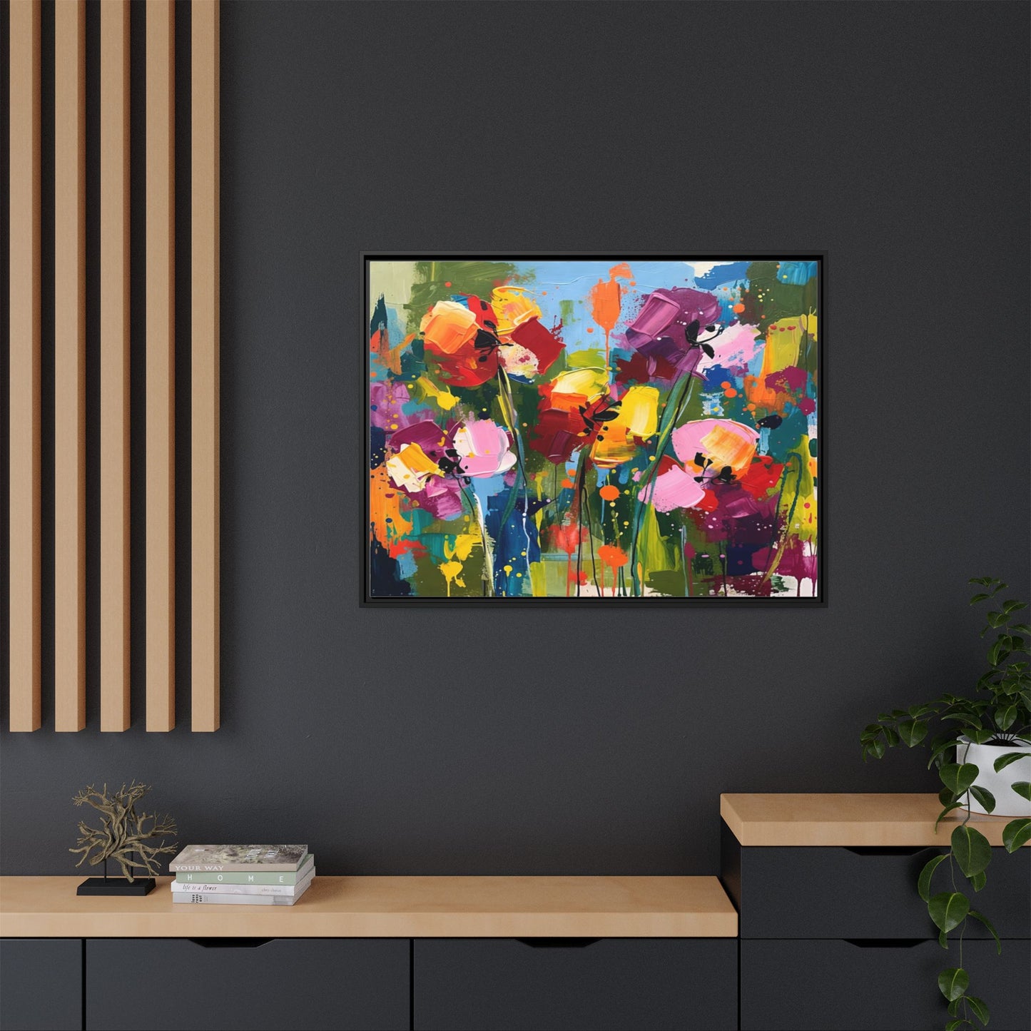 Matte Canvas, Framed (Multi-color)