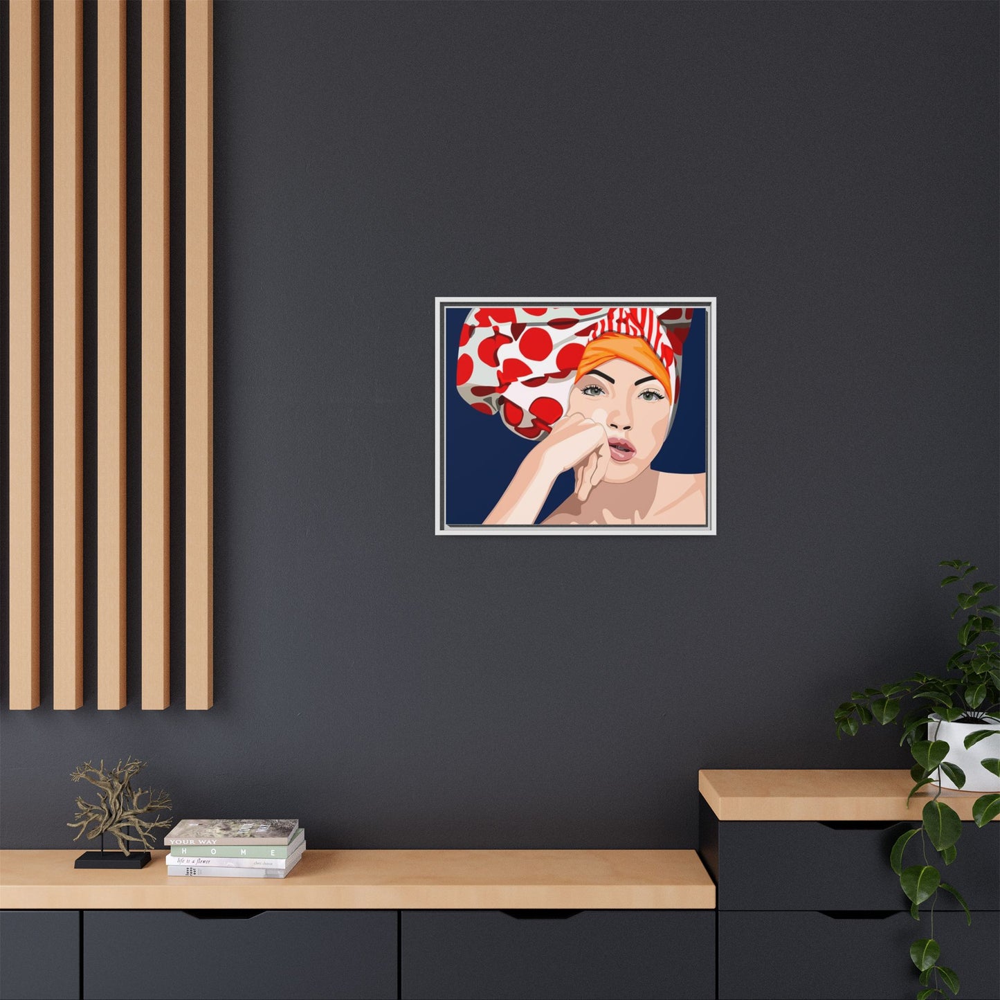 Vivid 20 by Orit Fuchs Pop Art Matte Canvas Framed Wall Art Print