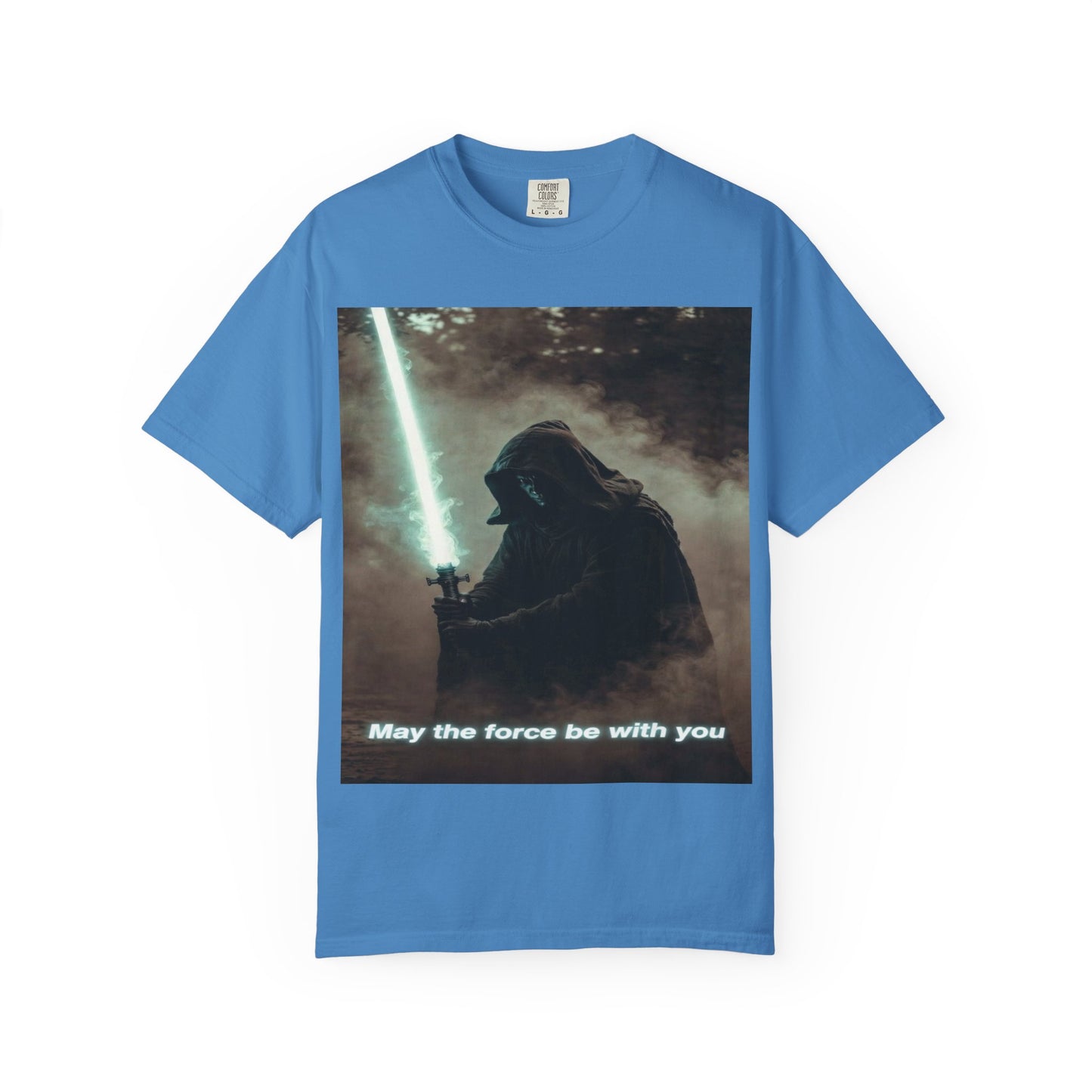 T-Shirt — 'May the force be with you' Lightsaber Sci‑Fi Graphic Tee