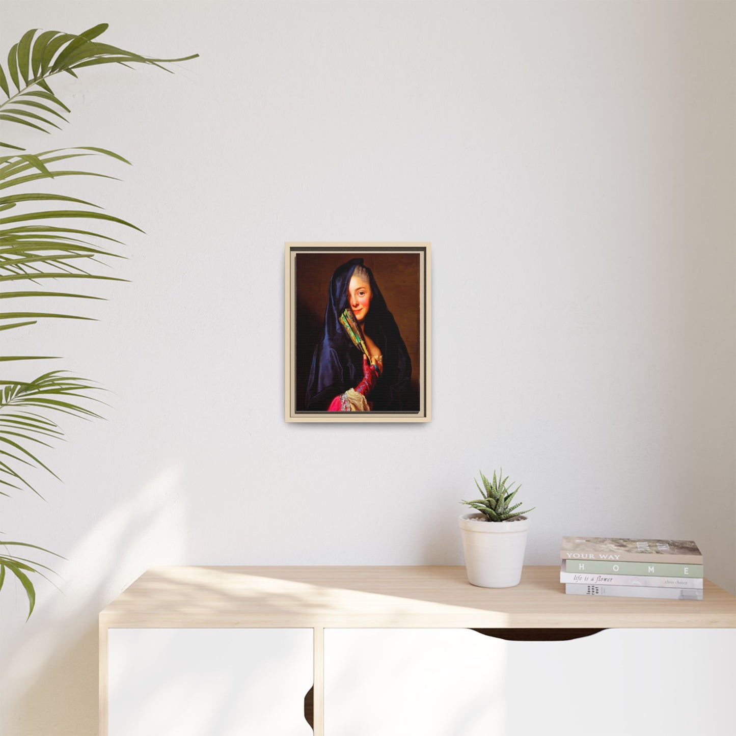 Framed Matte Canvas Wall Art — Classical Portrait Print