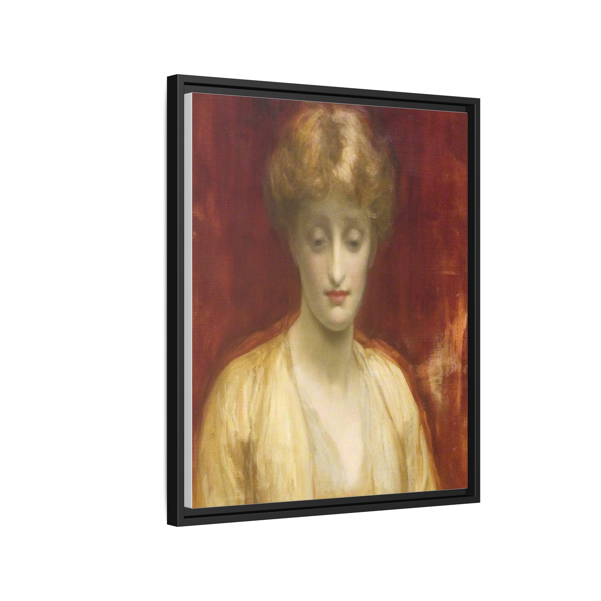 Mrs Williams by Lord Frederic Leighton Framed Matte Canvas Portrait Wall Art Print