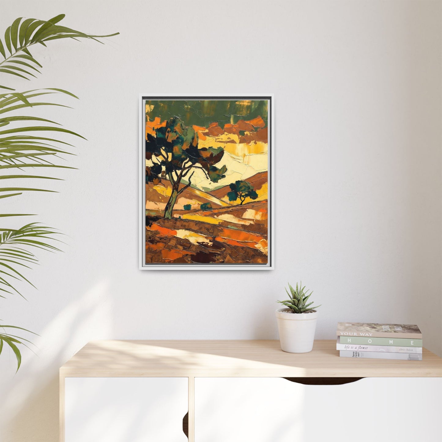 Framed Matte Canvas Landscape Art Print