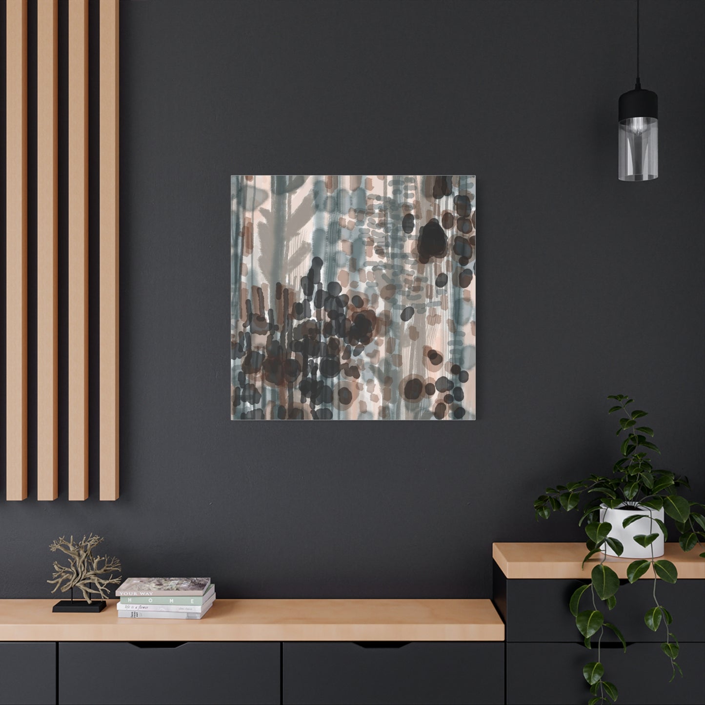Vleken by an unknown artist Abstract Matte Canvas Wall Art