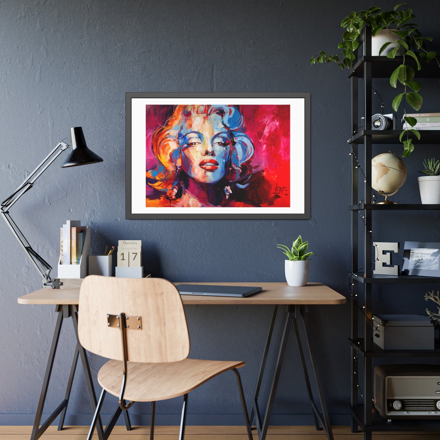 Marilyn Monroe attributed to Voke Framed Wall Art Print