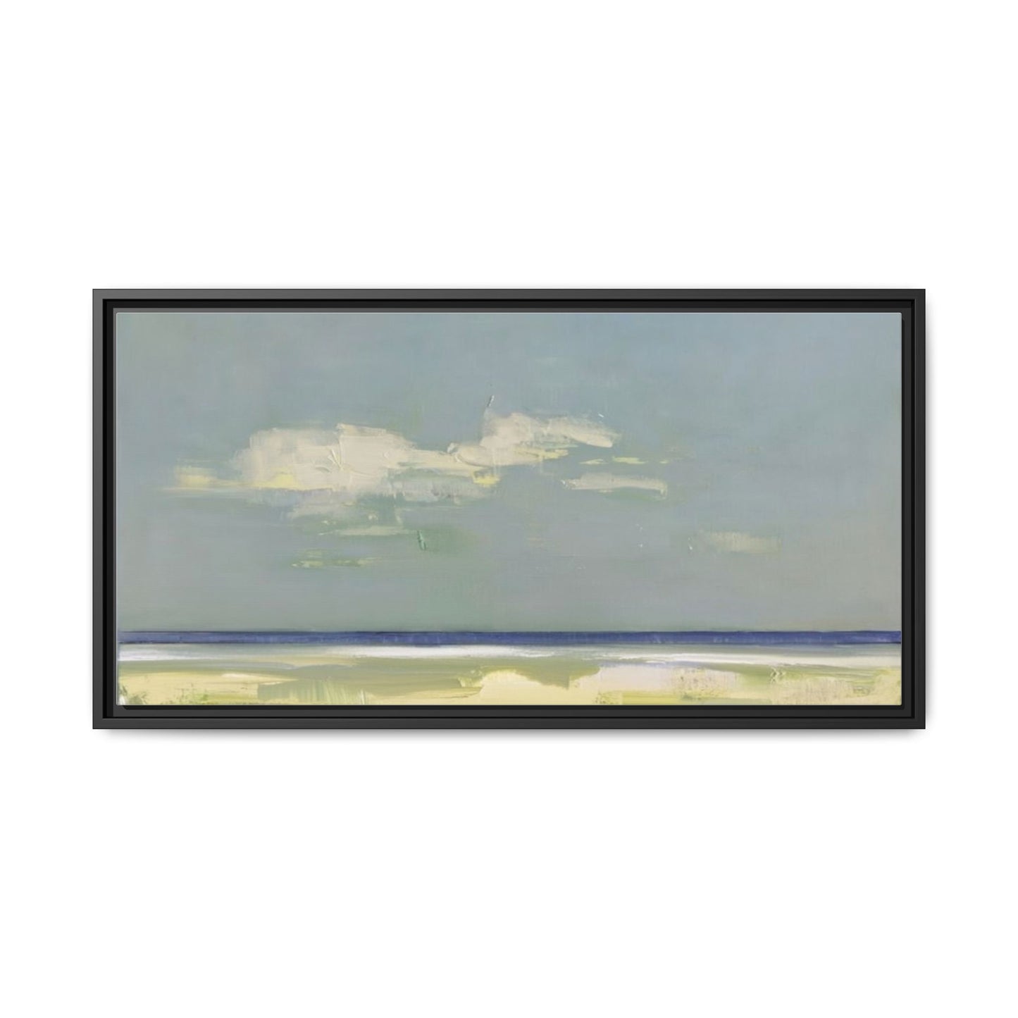 Coastal Calm Matte Canvas Framed Wall Art