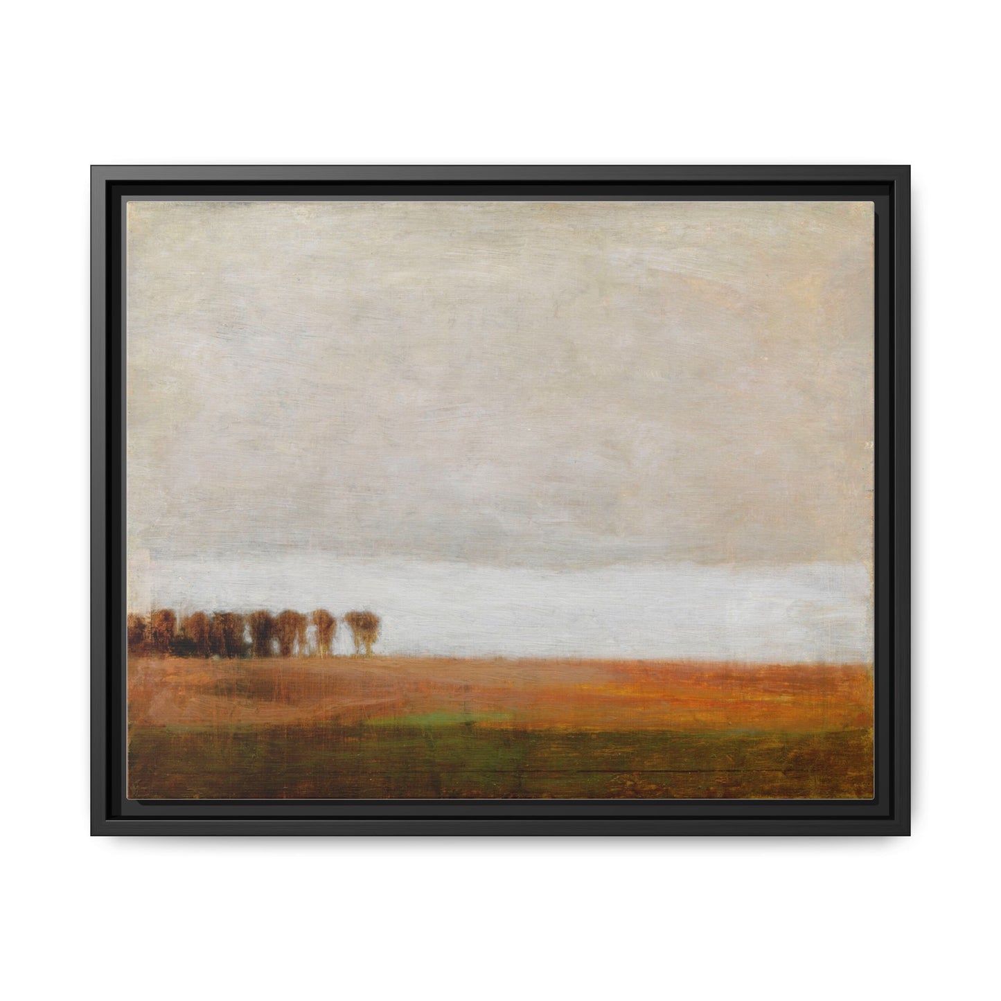 View of Jaegersborg Allé, North of Copenhagen by Vilhelm Hammershøi Framed Matte Canvas Wall Art Print